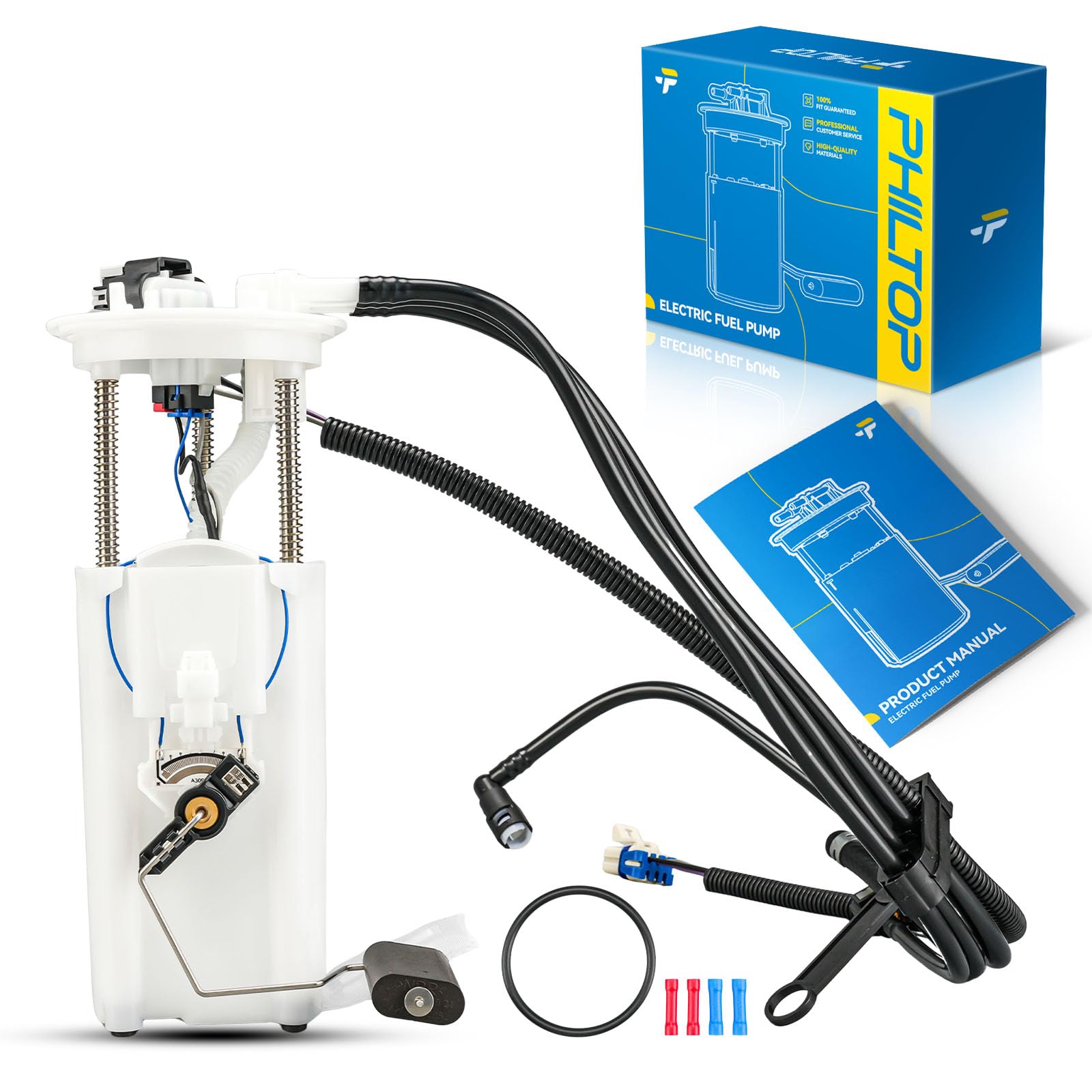 PHILTOP Electric Fuel Pump Assembly Fits for Chevrolet Cavalier 1992-1994,Pontiac Grand Am and Buick Skylark 1992-1995,Pontiac S