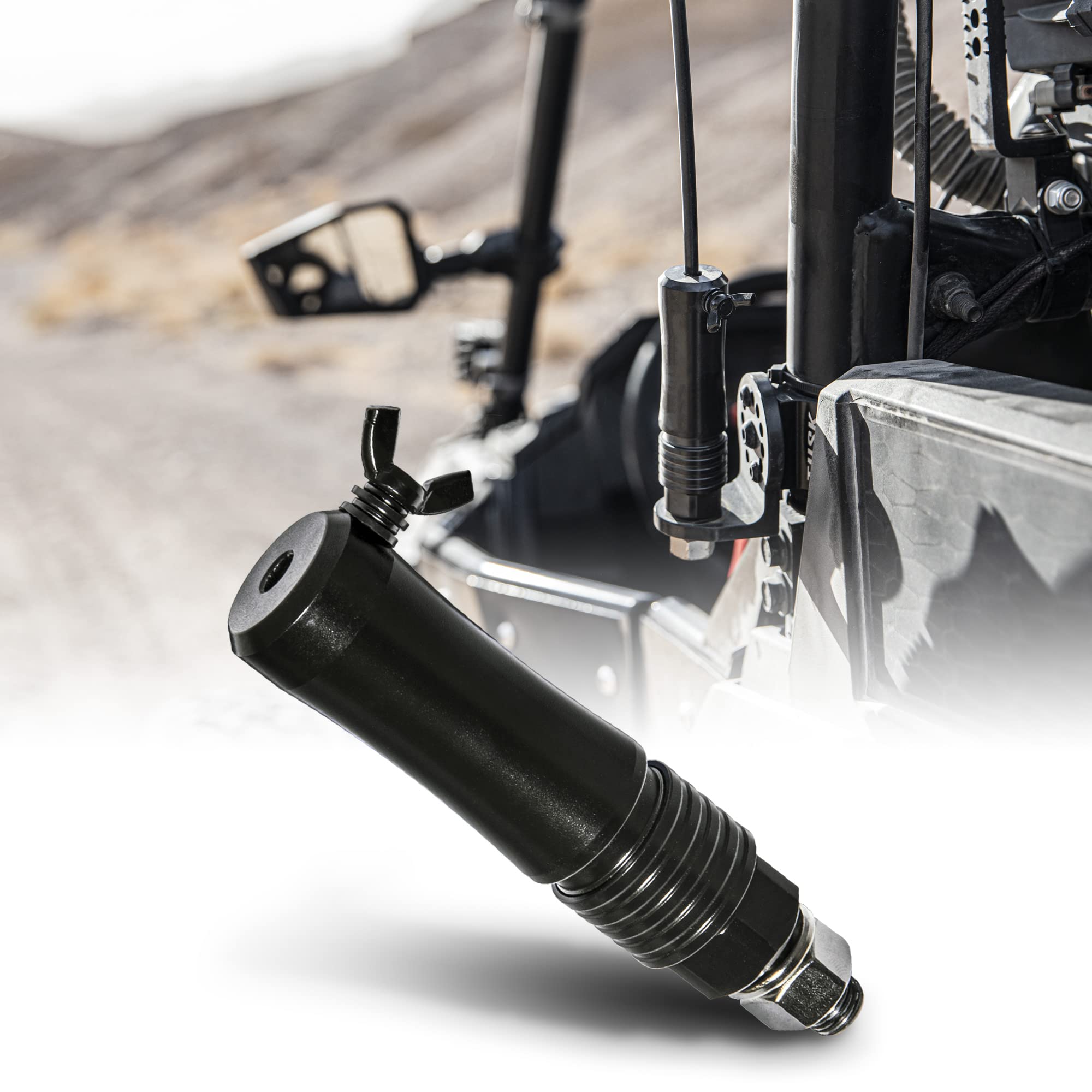 True Mods Quick-Release Flag Pole Holder [1/4'' & 5/16'' Size Poles] [6160 Aircraft Aluminum] [LED Whip Ready] Mounting Base for