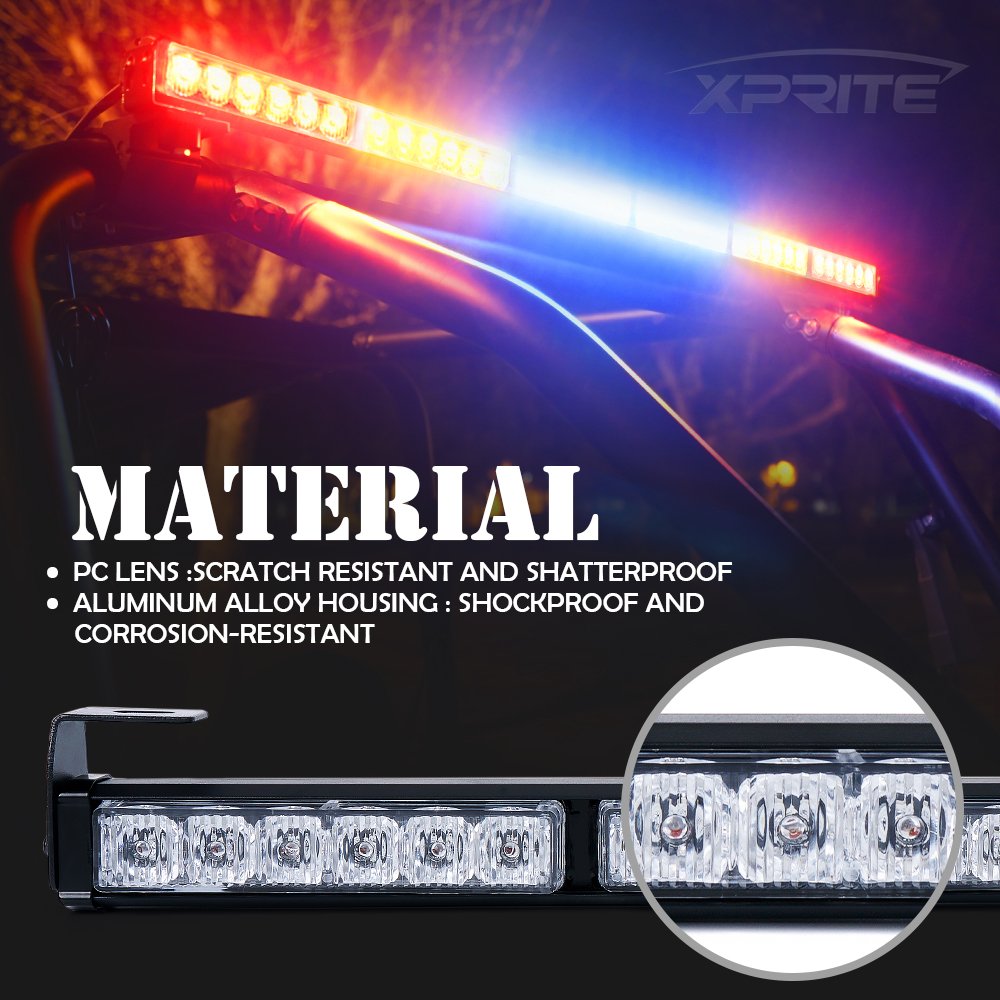 Xprite 36" Rear LED Chase Light Bar with Strobe Brake & Reverse Light - G2-RYBBYR for Jeeps, UTVs, ATVs, and Offroad Vehicles