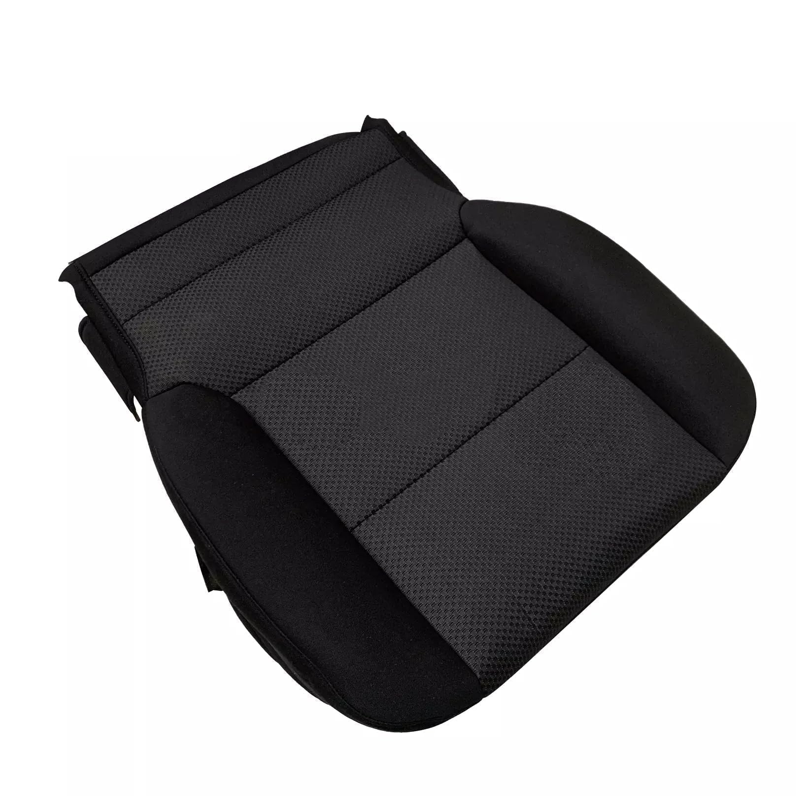 NLQR Driver or Passenger Side Bottom Replacement Seat Cover Jet Black Cloth Compatible with Chevy GMC 20142019