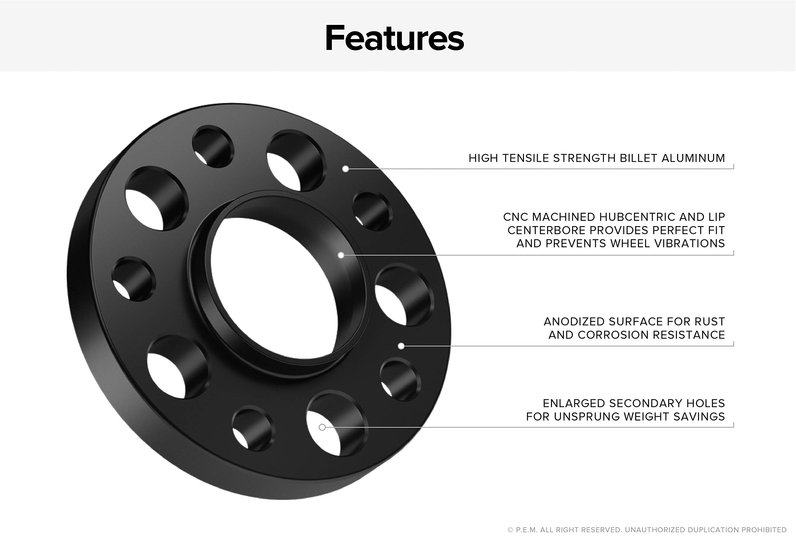 2Pcs 15Mm 5X120 Hubcentric Wheel Spacers Compatible With 1996-2003 Bmw 525I 528I 530I 540I M5 (74.1Mm Bore) Black E39 525 528 530 540