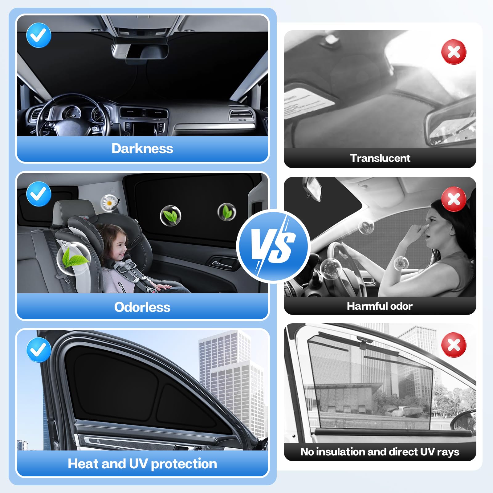 T Tgbros Windshield Sun Shade For Toyota Venza 2021-2024 Accessories Front Windshield Sun Shade Foldable Sunshade Protector Sun