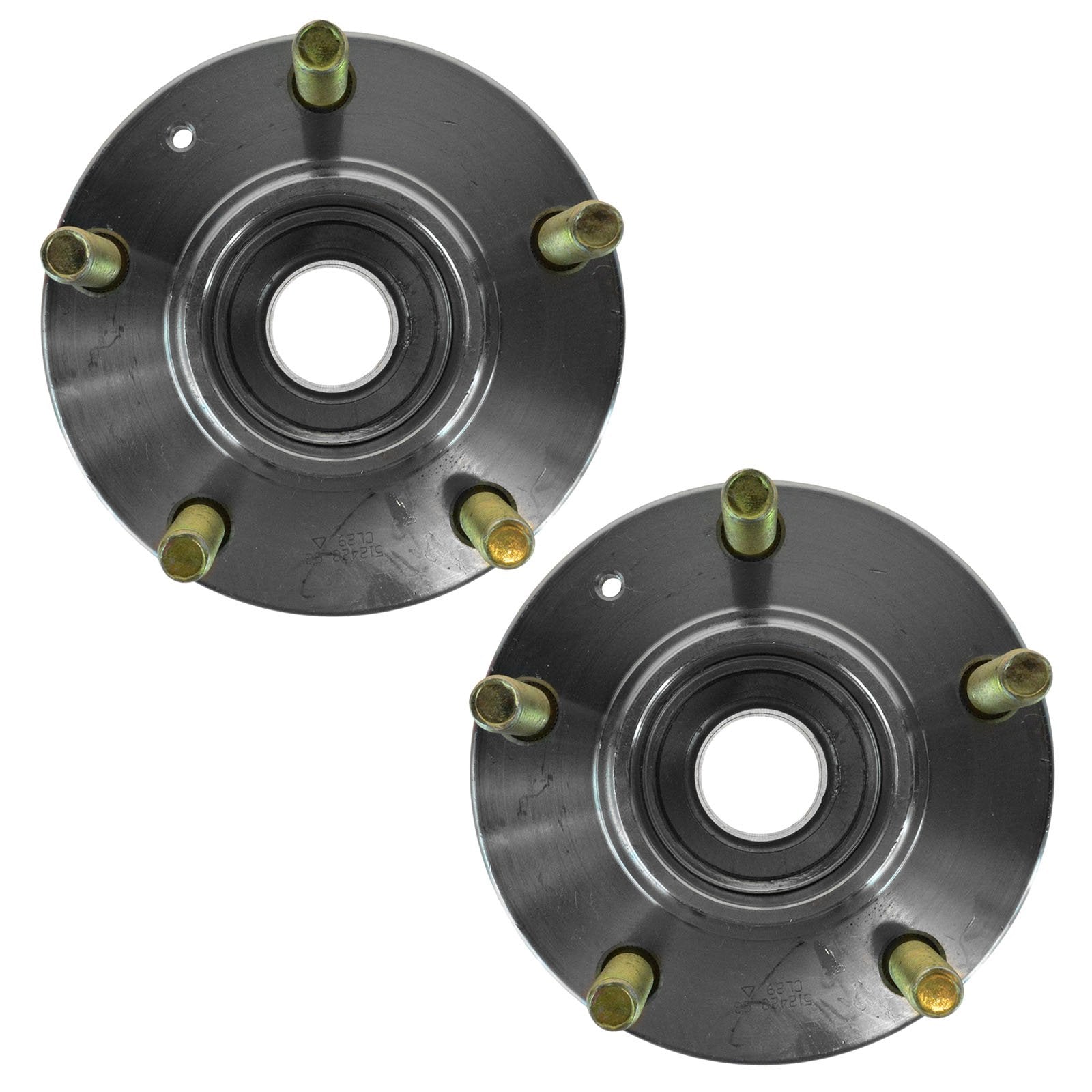 Trq Rear Wheel Hub Bearings Assembly Set Compatible With 2003-2008 Hyundai Tiburon