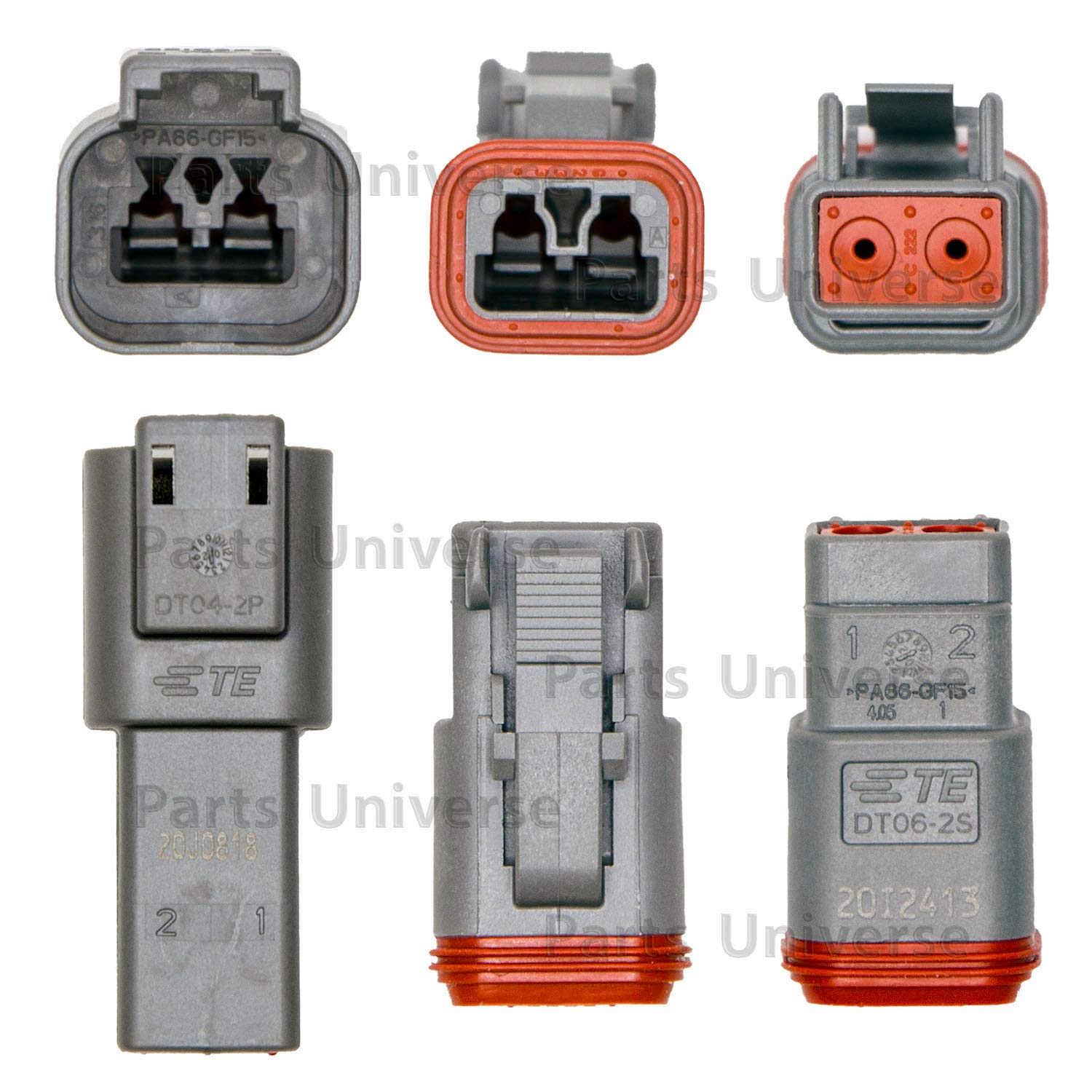 Deutsch 518 Pcs Dt Connector Kit Gray Oem 518 - Stamped Contacts & Pigtail Kit