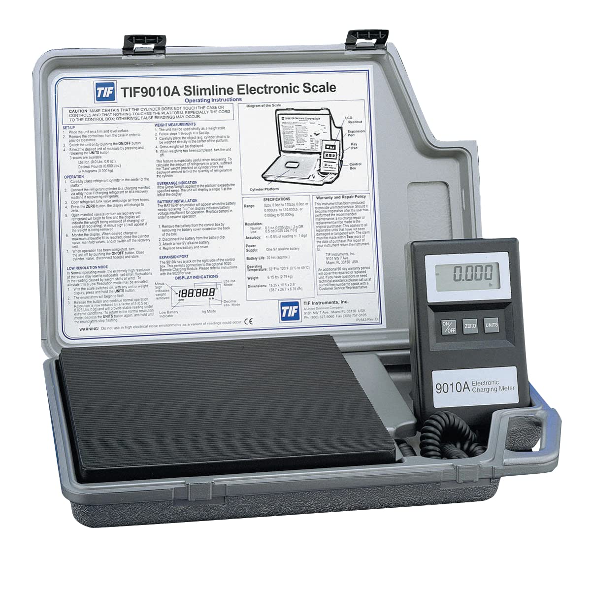 Robinair TIF9010A Slimline Refrigerant Electronic Charging/Recover Scale