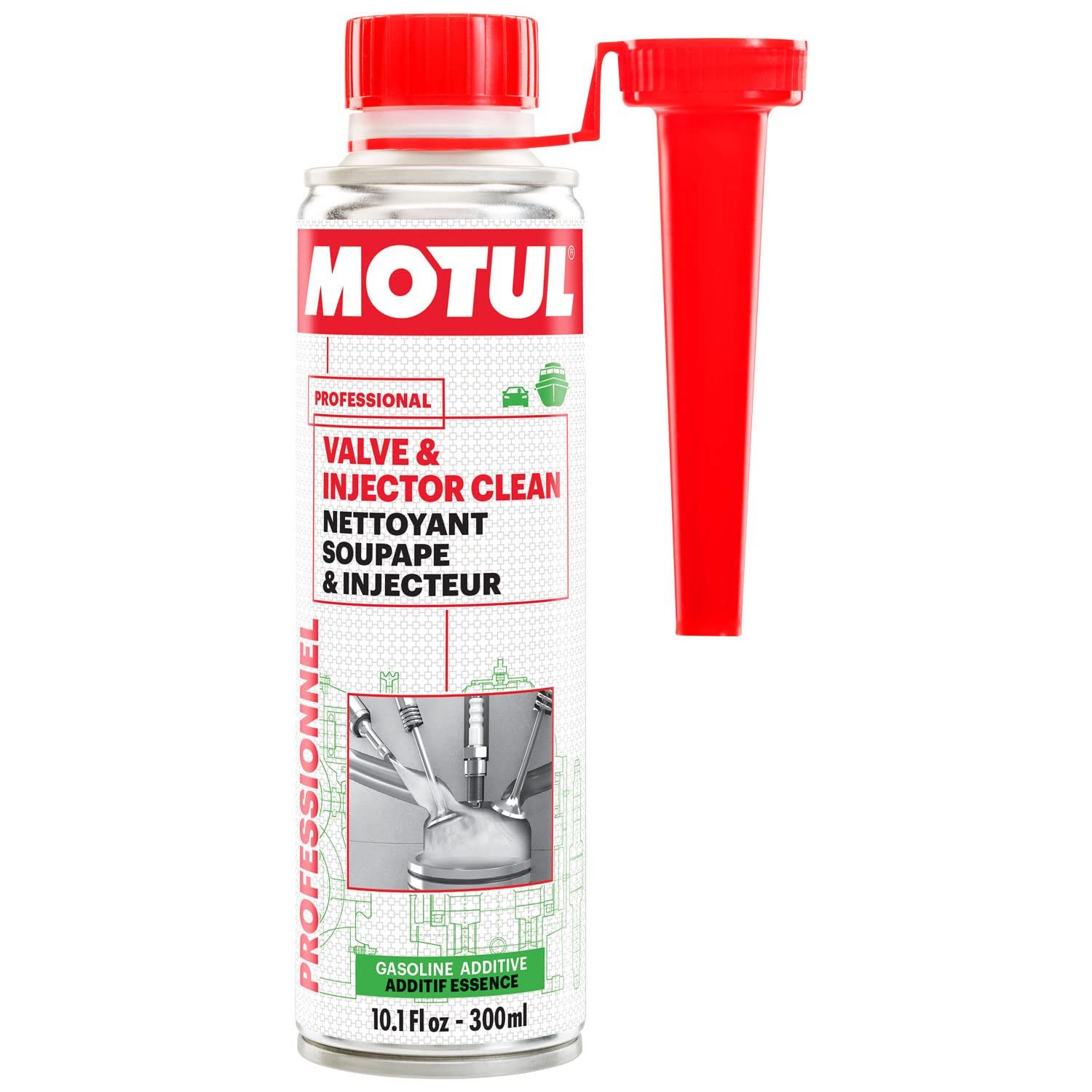 Motul 109614 Valve & Injector Clean 12X0.300L US CAN