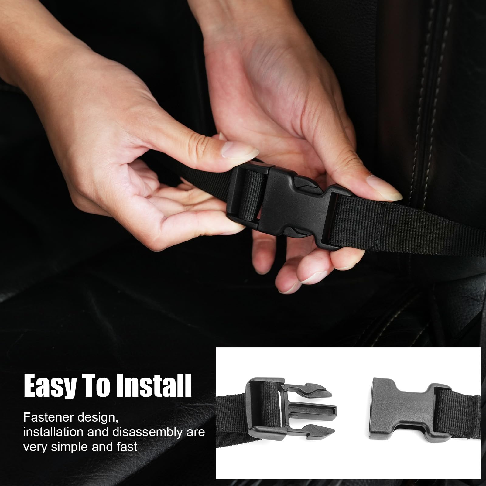 FURYENGRAVER Universal Tactical Vehicle Back Seat Organizer with 5 Detachable Pouches, Model 19917, Versatile Storage Solution