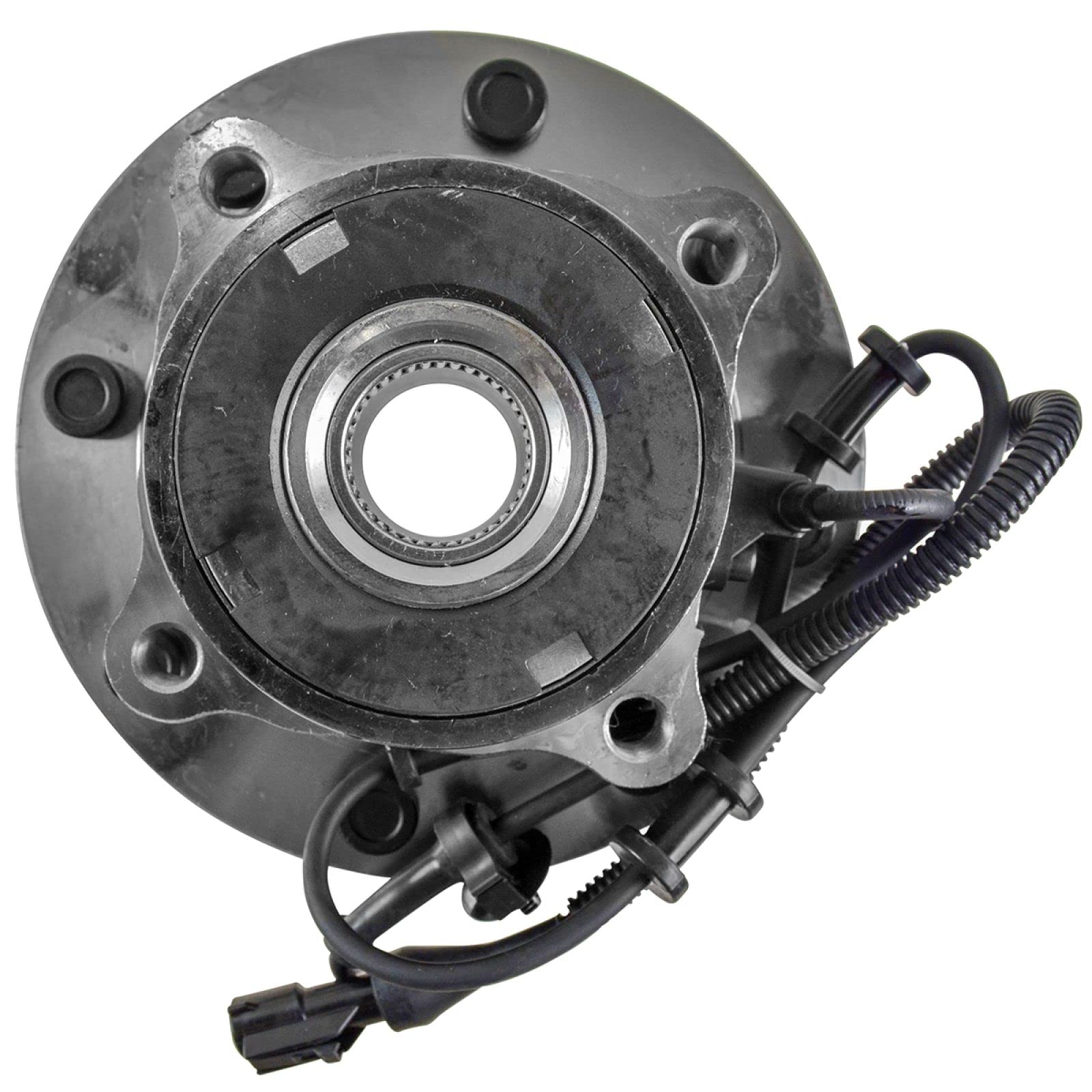 Trq Front Wheel Bearing & Hub Assembly 4Wd With Abs Sensor Compatible With 2003-2005 Ford Excursion 2003-2004 F-250 Super Duty F