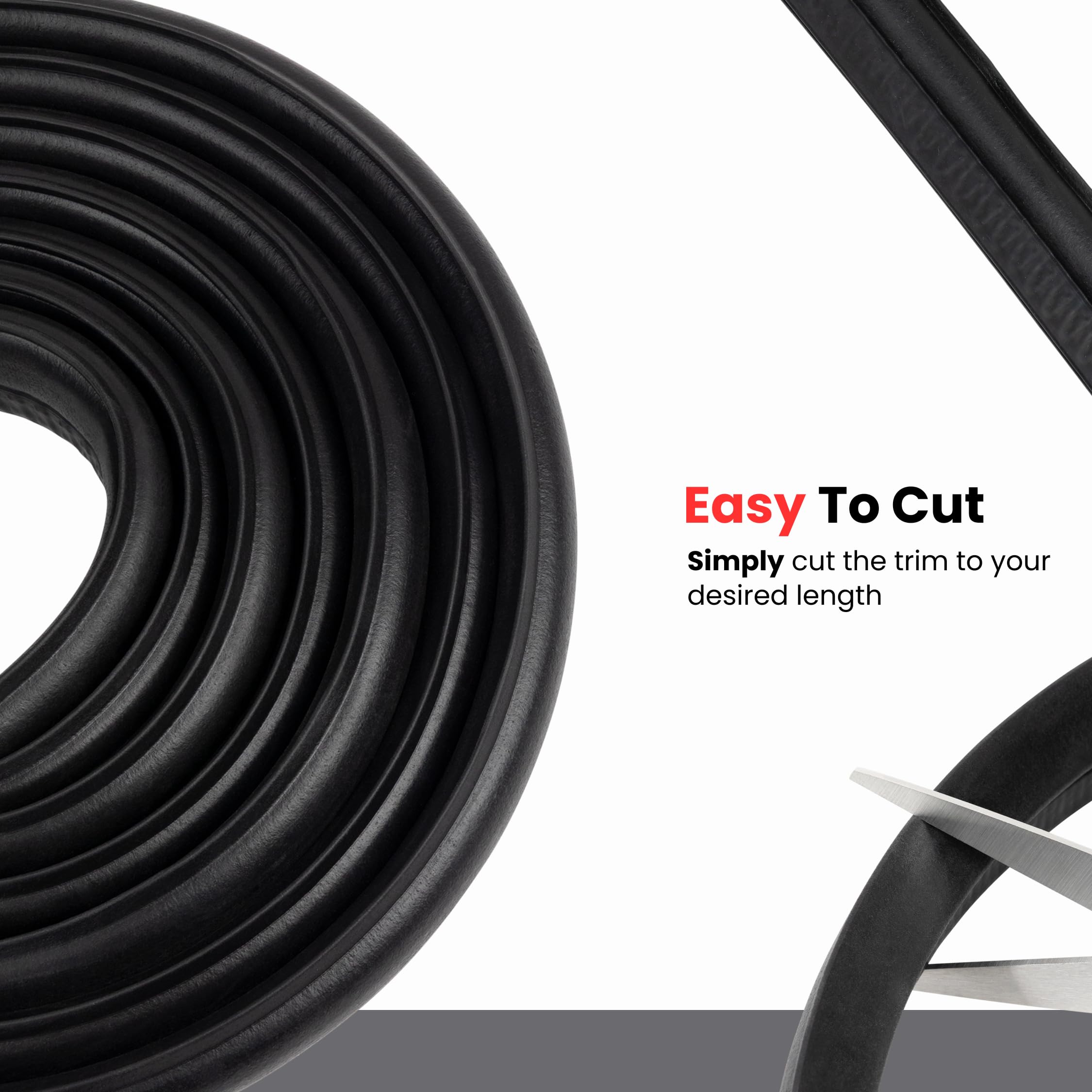 Vertical Bulb Trim Seal Bulb Diameter: 0.5'' Grip Range: 0.039'' To 0.14'' | Trunk, Boot, Lid, Hood, Hatch Rubber (33 Feet)