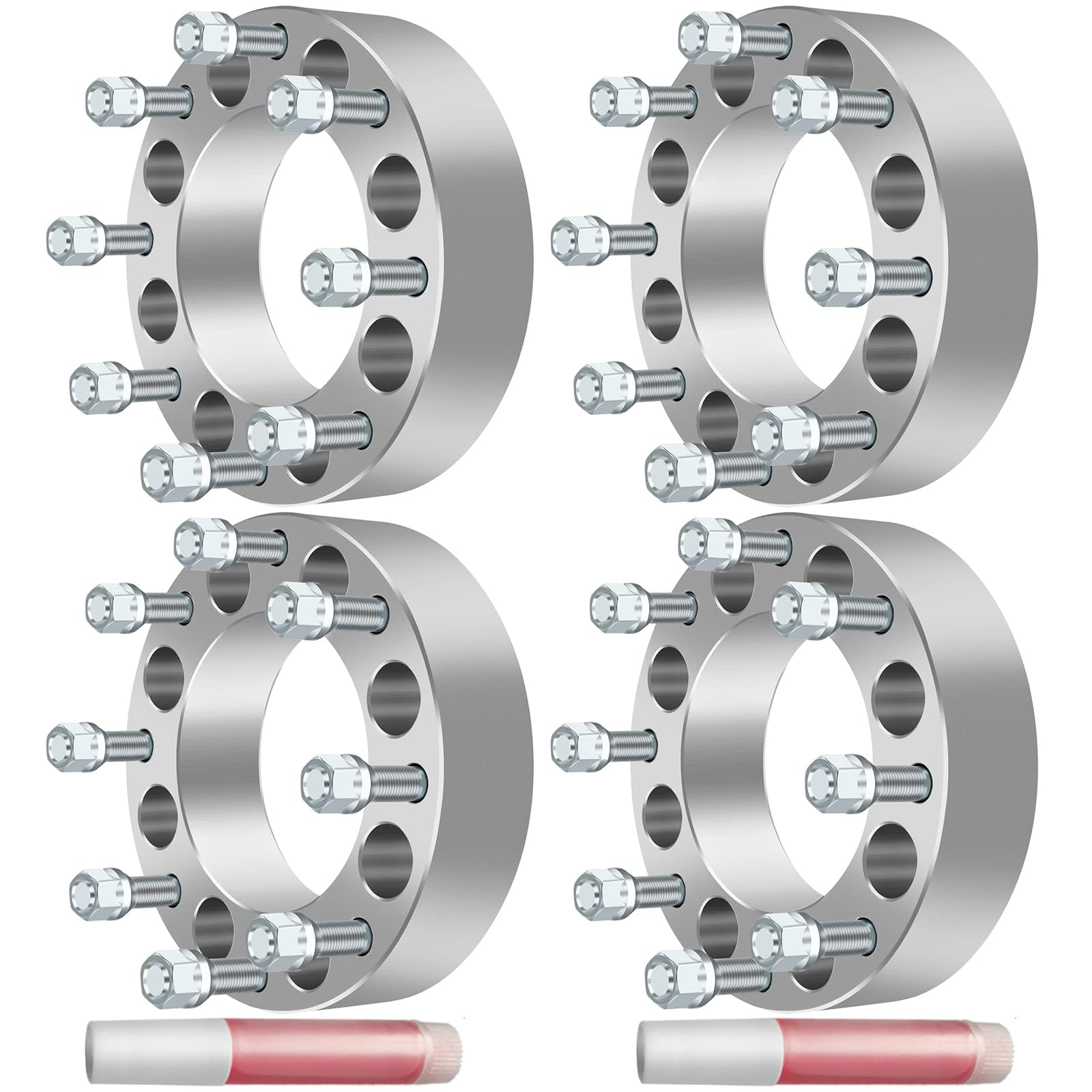 ECCPP 4PCS 8x6.5 to 8x180 Wheel Adapters Spacers 2 inch 8 lug for 2001-2003 for Chevrolet Silverado 1500 HD|1997-2014 for chevy 