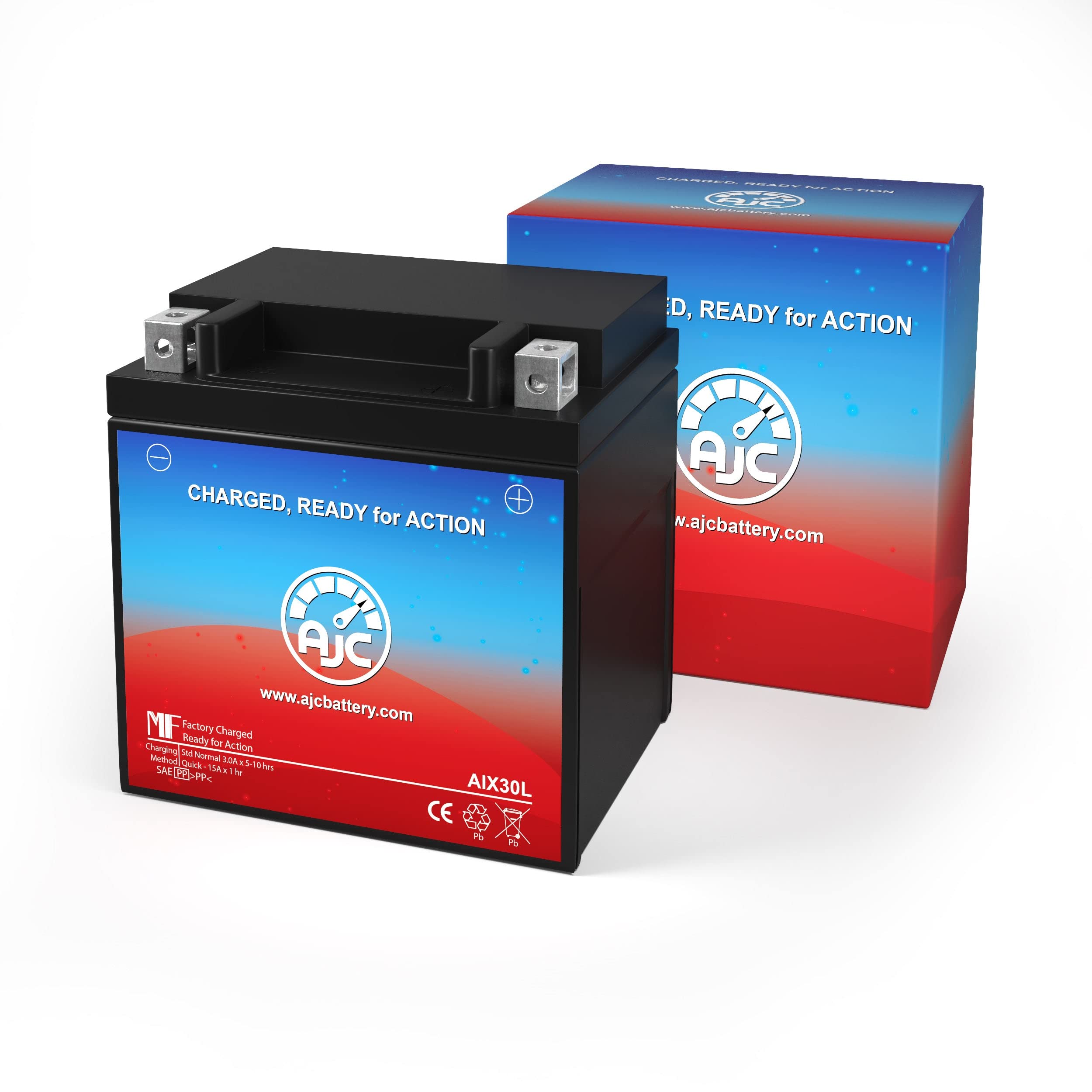 AJC Battery Compatible with Harley-Davidson Street Glide 1690CC Motorcycle Battery (2006-2017)