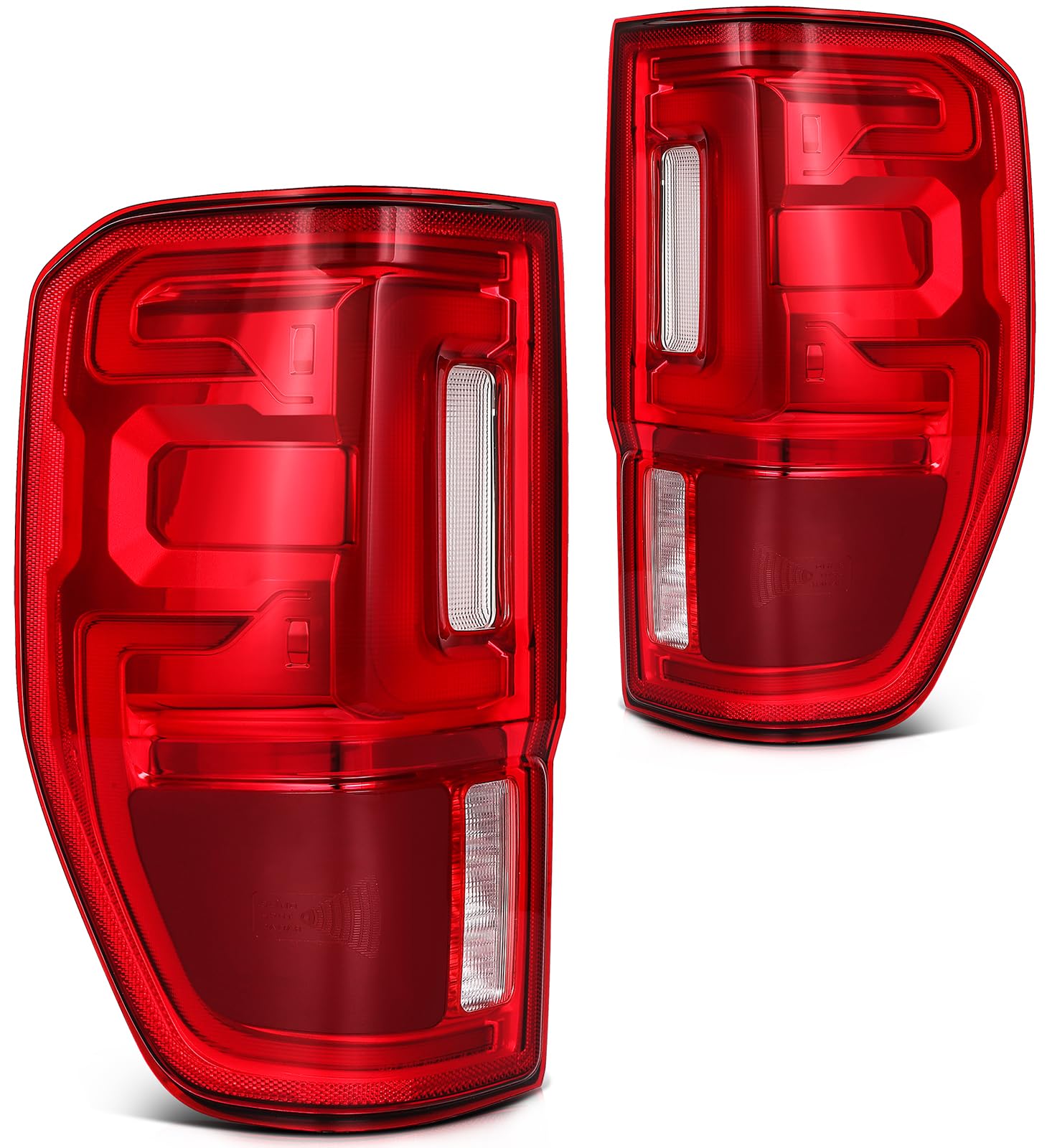 LBRST Tail Light Assembly Fit 2019-2023 for Ranger Driver & Passenger Side Tail Light Red Lens KB3Z13404G