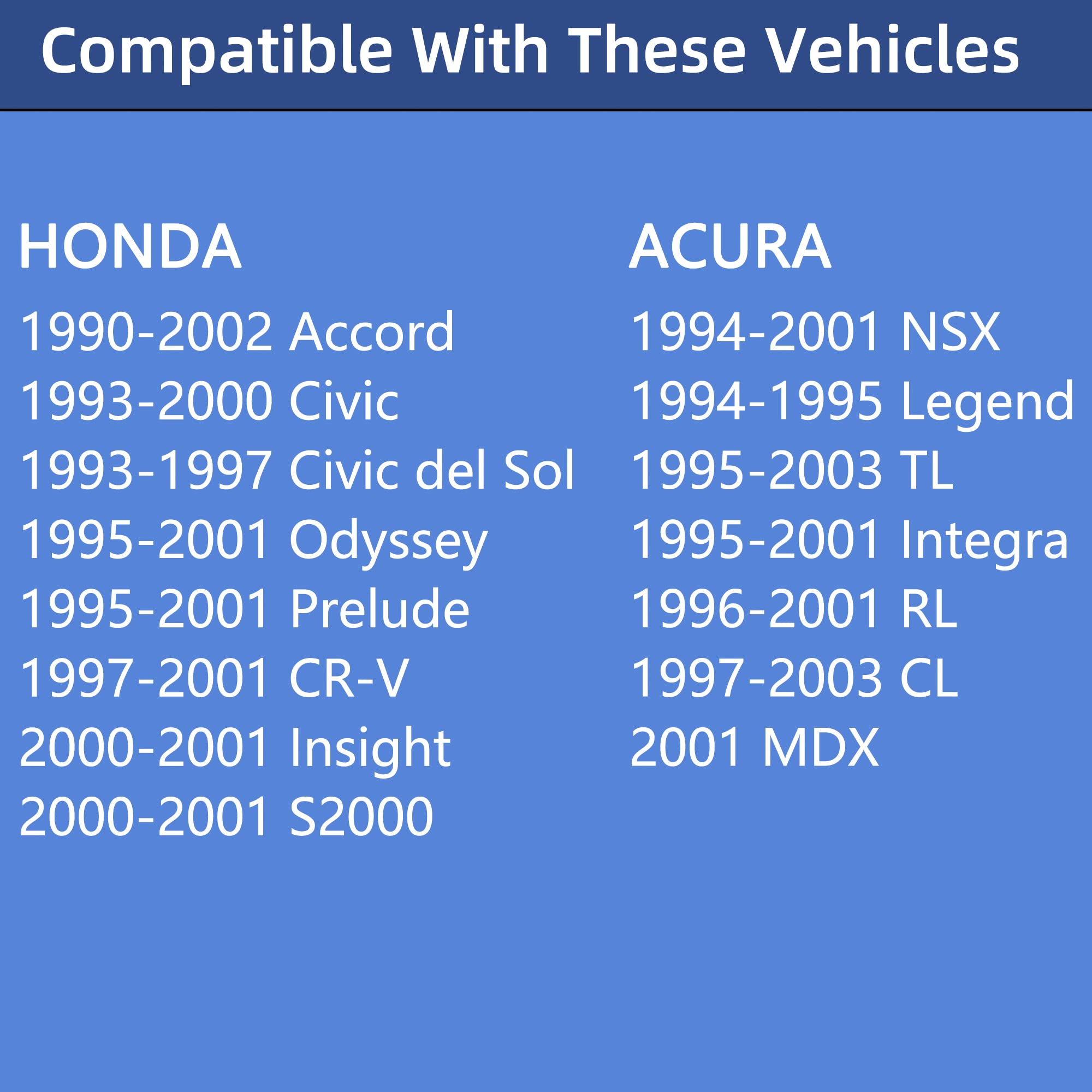 Gas Cap, Fuel Cap For Honda 1990-2002 Accord, 1993-2000 Civic, CRV CR-V, Odyssey, Prelude, Insight, S2000 & Acura NSX, Legend,TL