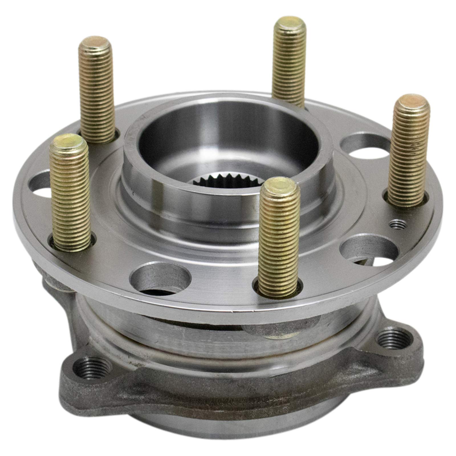 TRQ Rear Driver Side Passenger Side Wheel Bearing & Hub Assembly with ABS Sensor Compatible with 2017-2020 Genesis G80 2015-2016