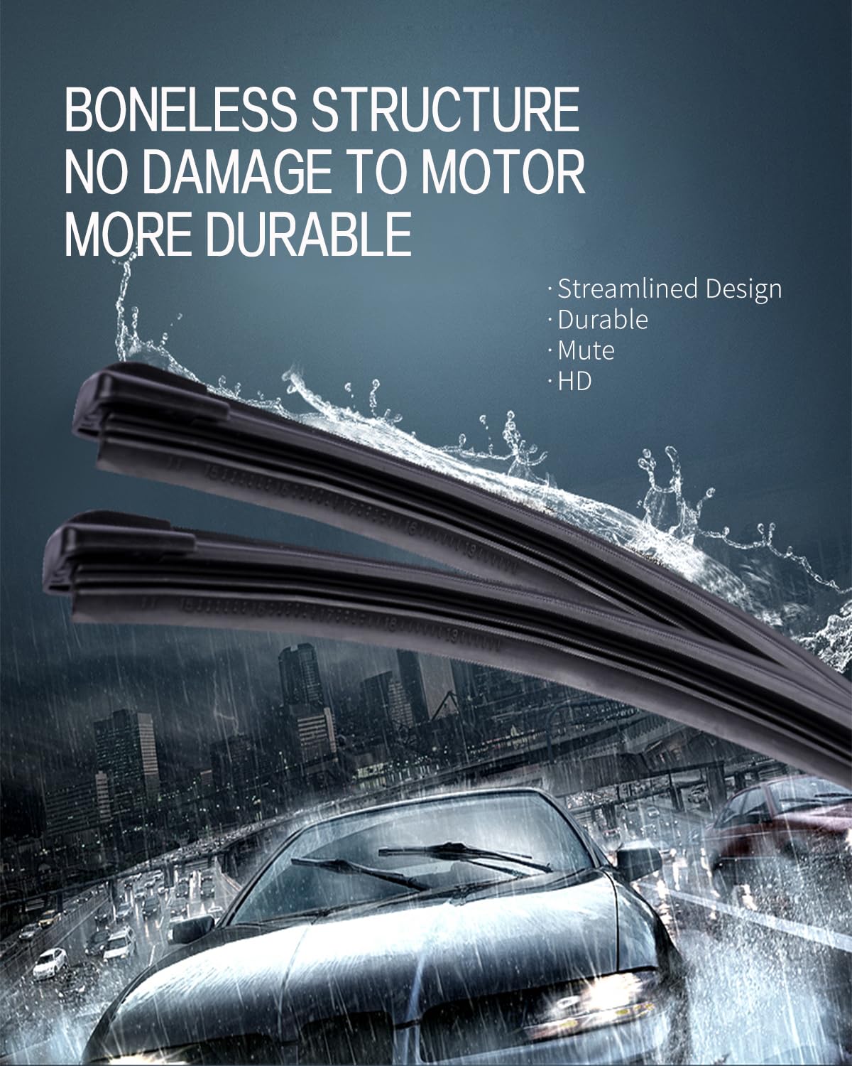 Replacement For Jaguar F-Pace 2018-2023,Maserati Levante 2019-2023 Silent Wipers -Fapiuo Front Windshield Wipers 26''+18''+13''