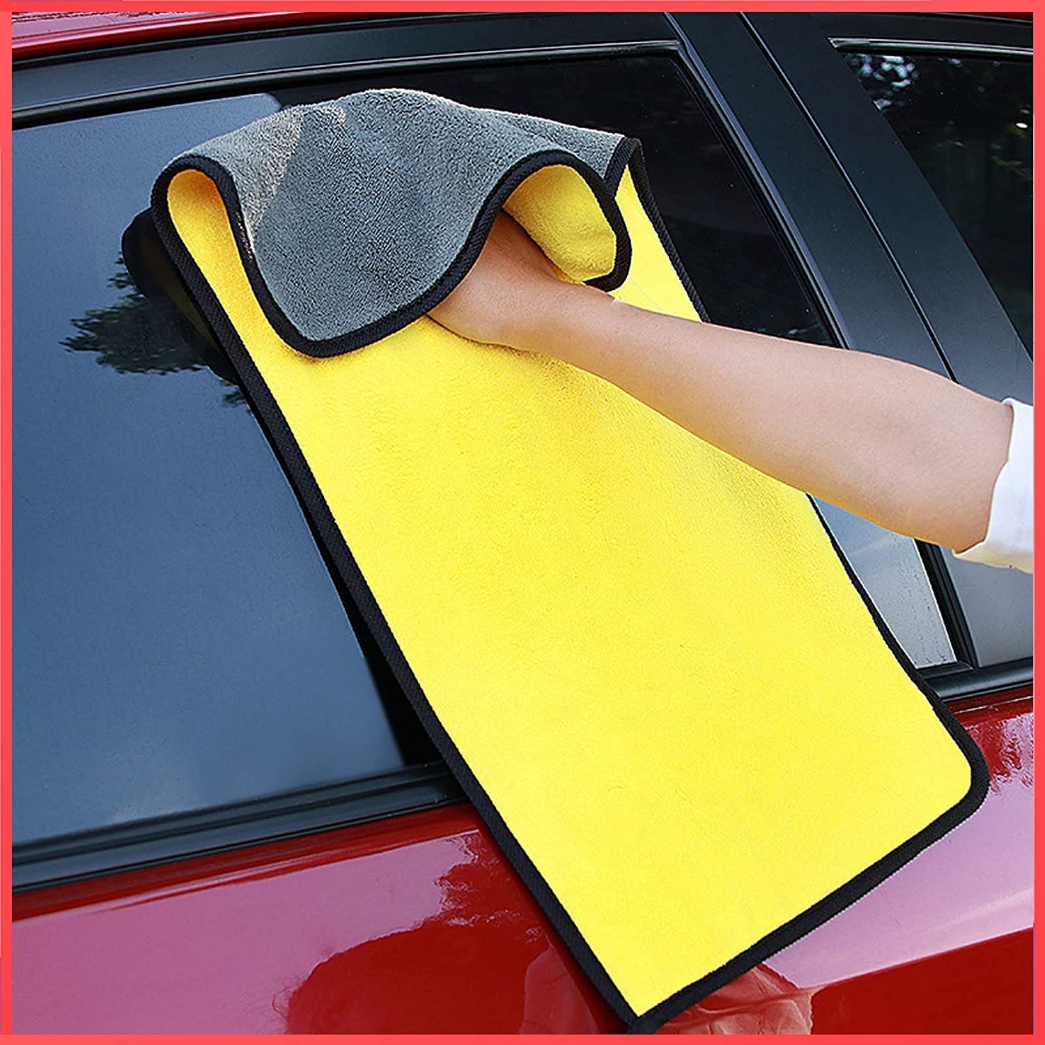 Dcloud Microfibre Towel DoubleSided Car Home Kitchens Cleaning Cloths Thick Drying Towel PolishingDetail Processing, Mecrofibe