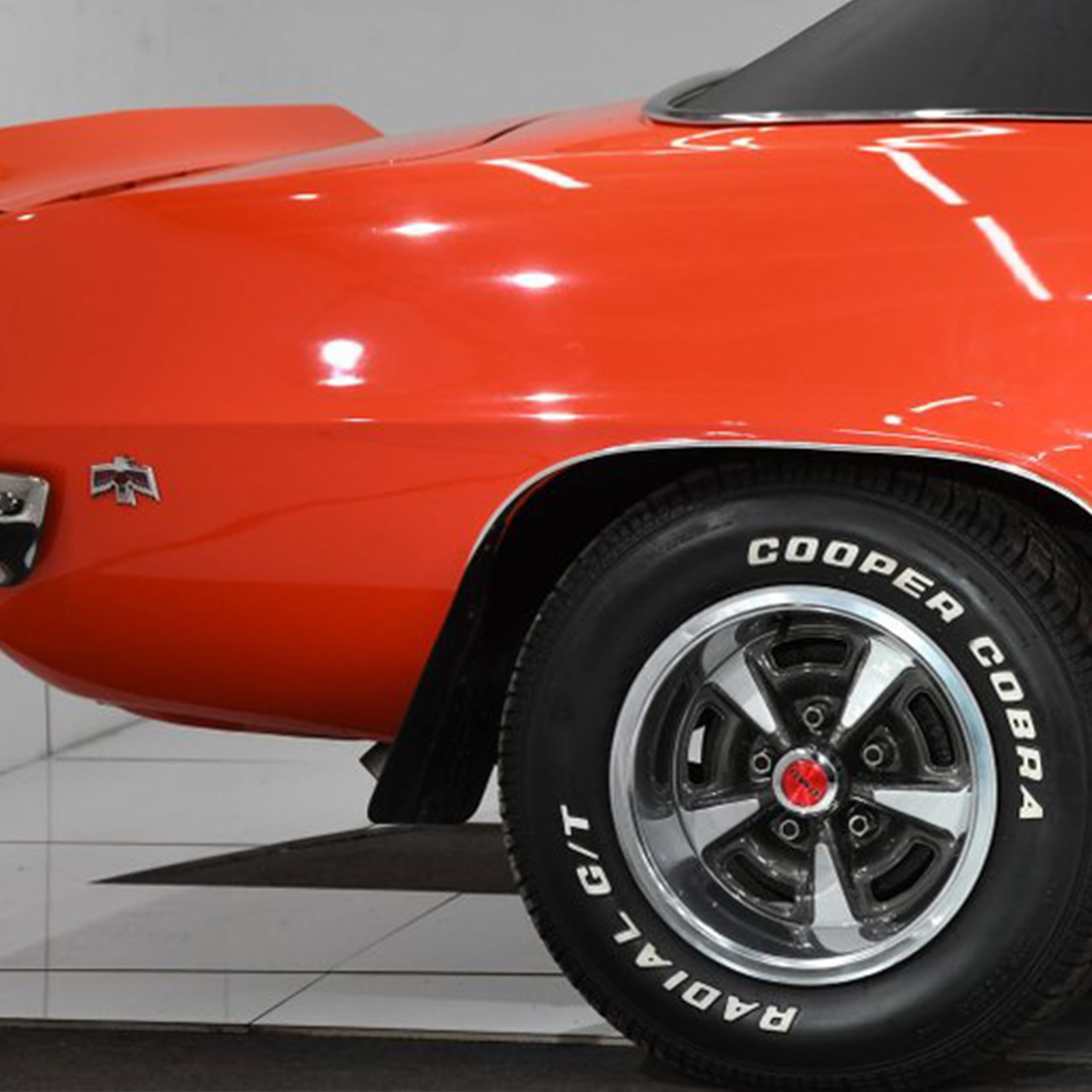 Wheel Accessories Parts Red Aluminum Alloy Center Cap 2.80" Fits Pontiac 1967-73 Models - GTO, Firebird, Grand Prix, Ventura