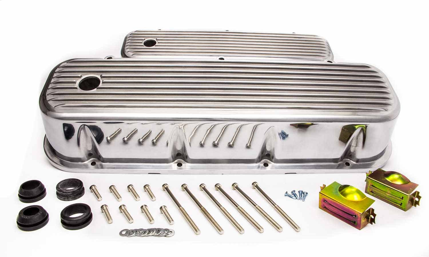 Racing Power Polished Aluminum Bb Chevy 'Finned'