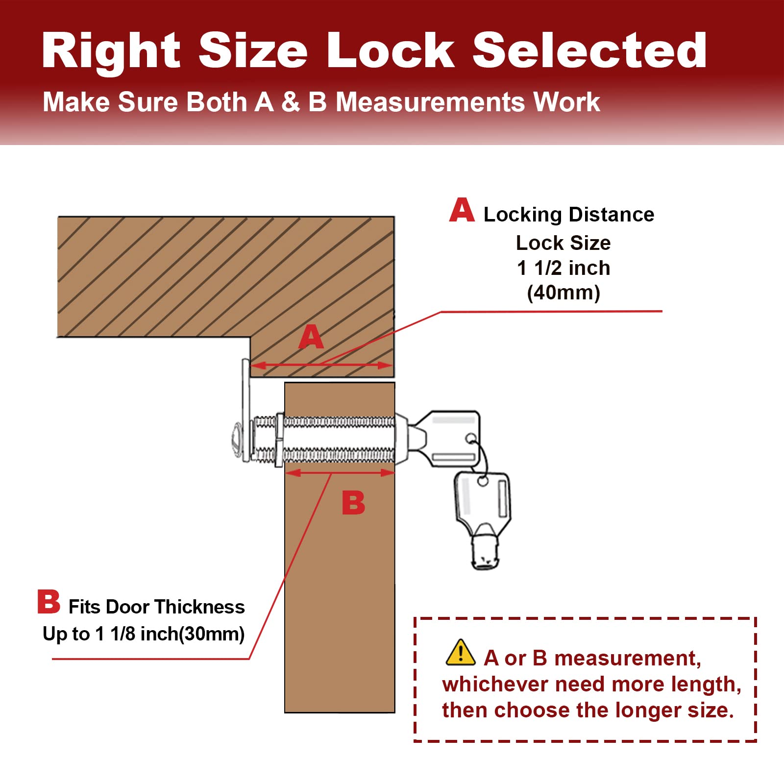 Naissian Rv Locks For Storage Door 7/8 Inch, Rv Compartment Locks Cam Locks For Camper Travel Trailer Cabinet With Keys 7/8', Pack Of 10 Locks With 6 Keyed Alike With Manual