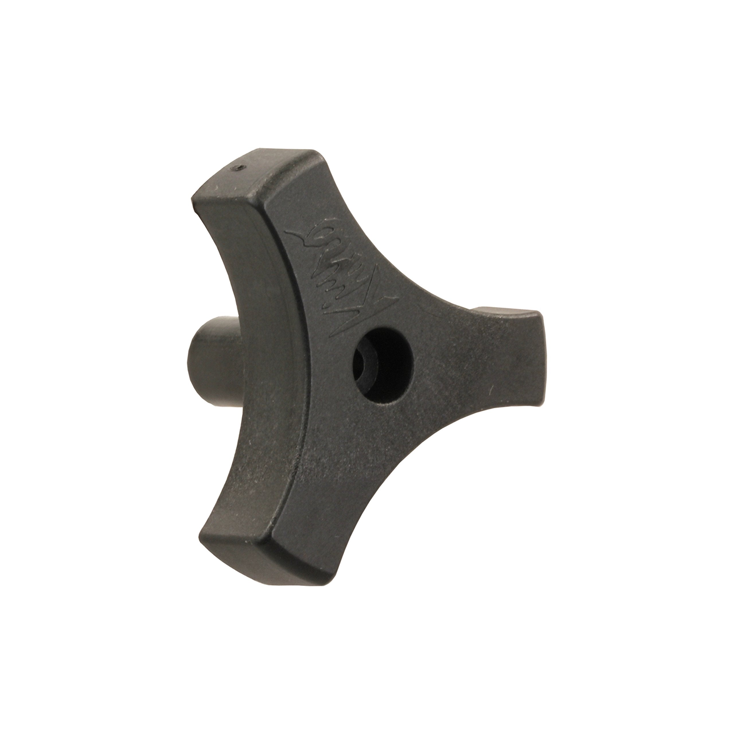 JR Products 20195 Tri-Lug Window Knob - 13/16, Black