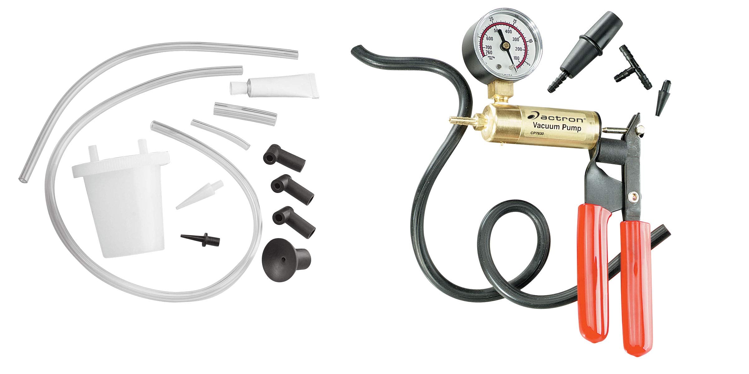 Actron CP7835 Vacuum Pump and One Person Brake Bleeding Combo Kit