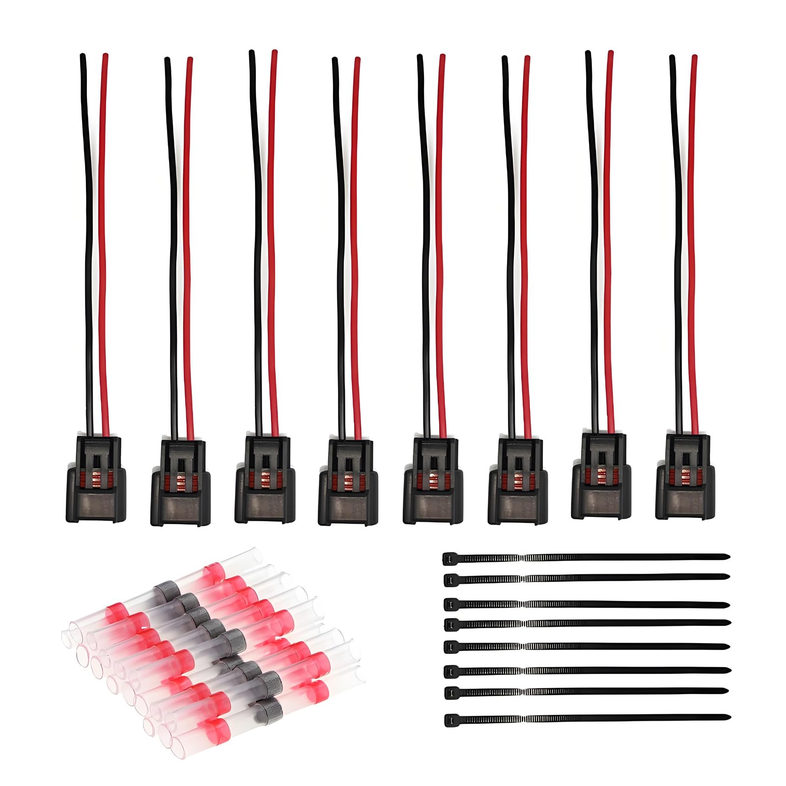 Mamiko Set Of 8 Ignition Coil Module Connector Replacement For 4.6L 5.4L 6.8L Ford F150 F250 Mustang Modular Ignition Coil Pigta
