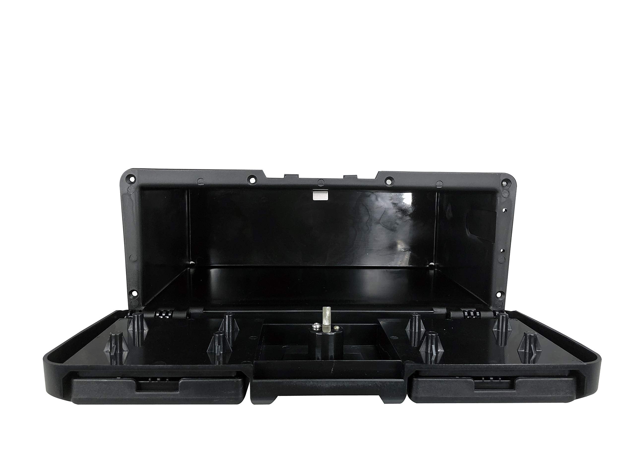 Pactrade Marine Boat Pontoon Yacht Storage Compartment Durable Standard Lightweight Lockable Abs Locking Plastic Glove Box Black