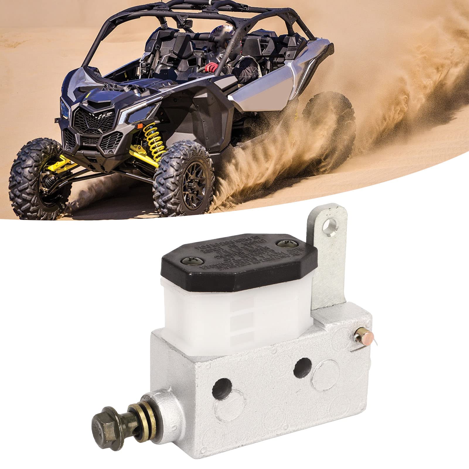 Aramox Brake Hydraulic Cylinder Pump - Metal Construction, High Strength, Model: Aramoxhs4pmggiqb for Go Kart ATV UTV