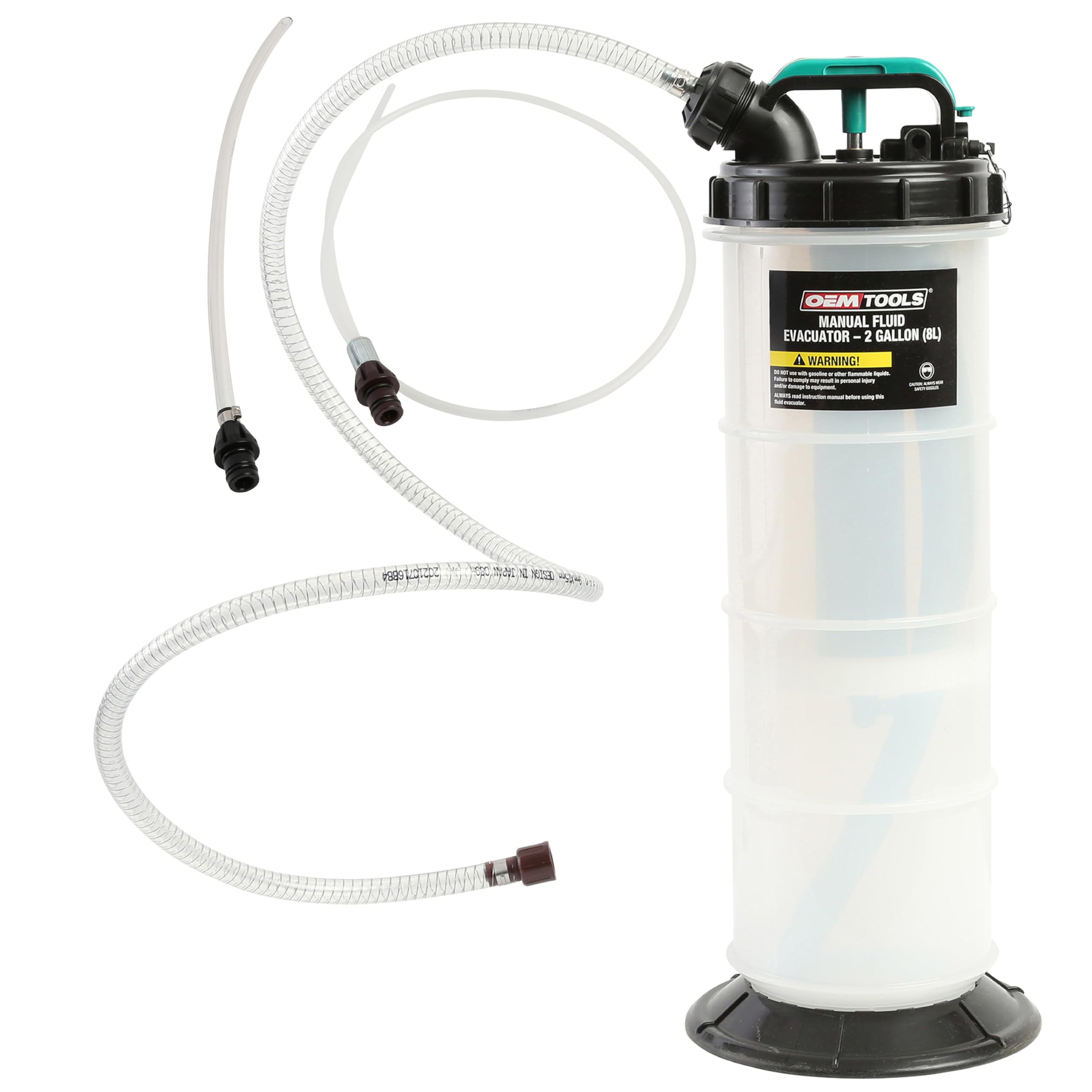 Oemtools 24936 8 Quarts (2 Gallons) Manual Fluid Extractor, Oil Extractor Pump, Automotive Fluid Extractor For Various Oils And 