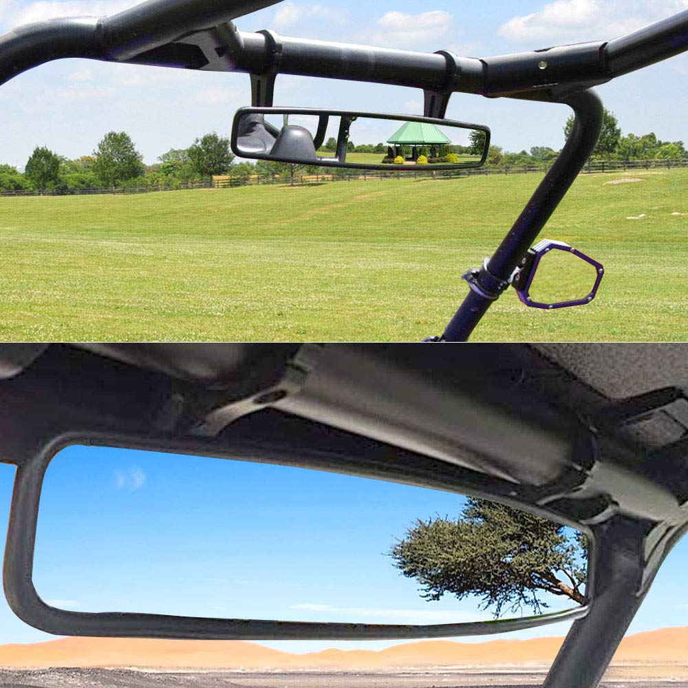 Utv 15    Rear View Mirror Convex Mirror With 1.75    Clamp Replacement For Polaris Rzr Ranger 800 Xp 1000 Turb Rhino Yxz Arctic
