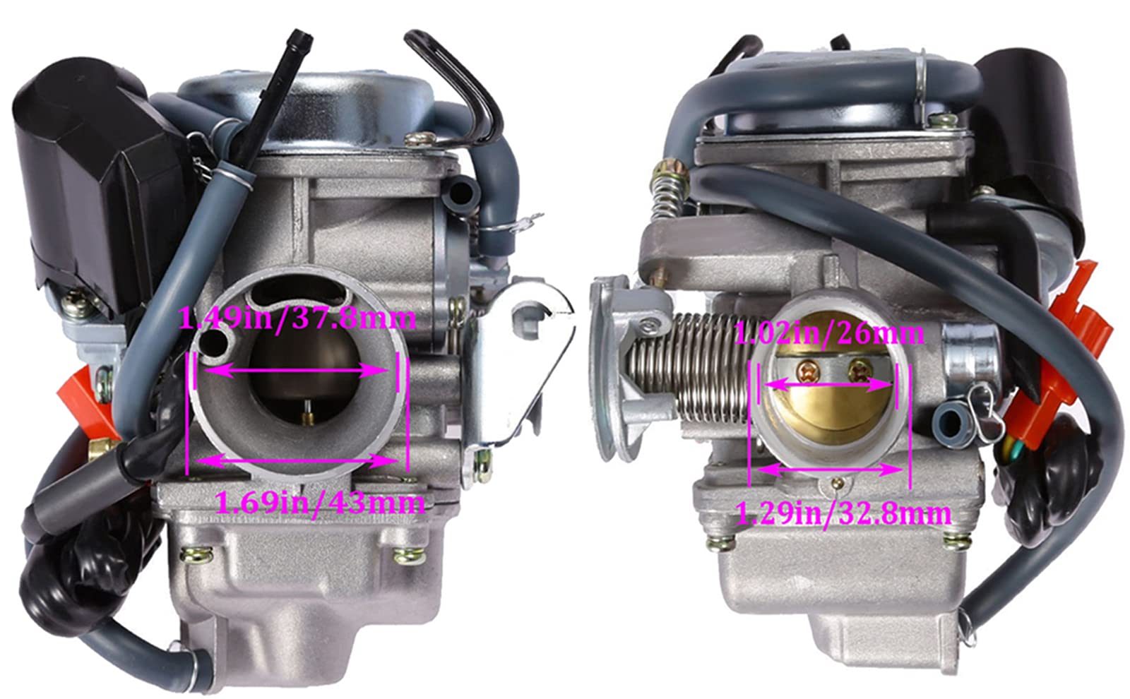 FYIYI 150cc Carburetor + Intake Manifold/Air Filter for GY6 125cc 150cc Engines - ATV, Scooter, Go Kart Compatible