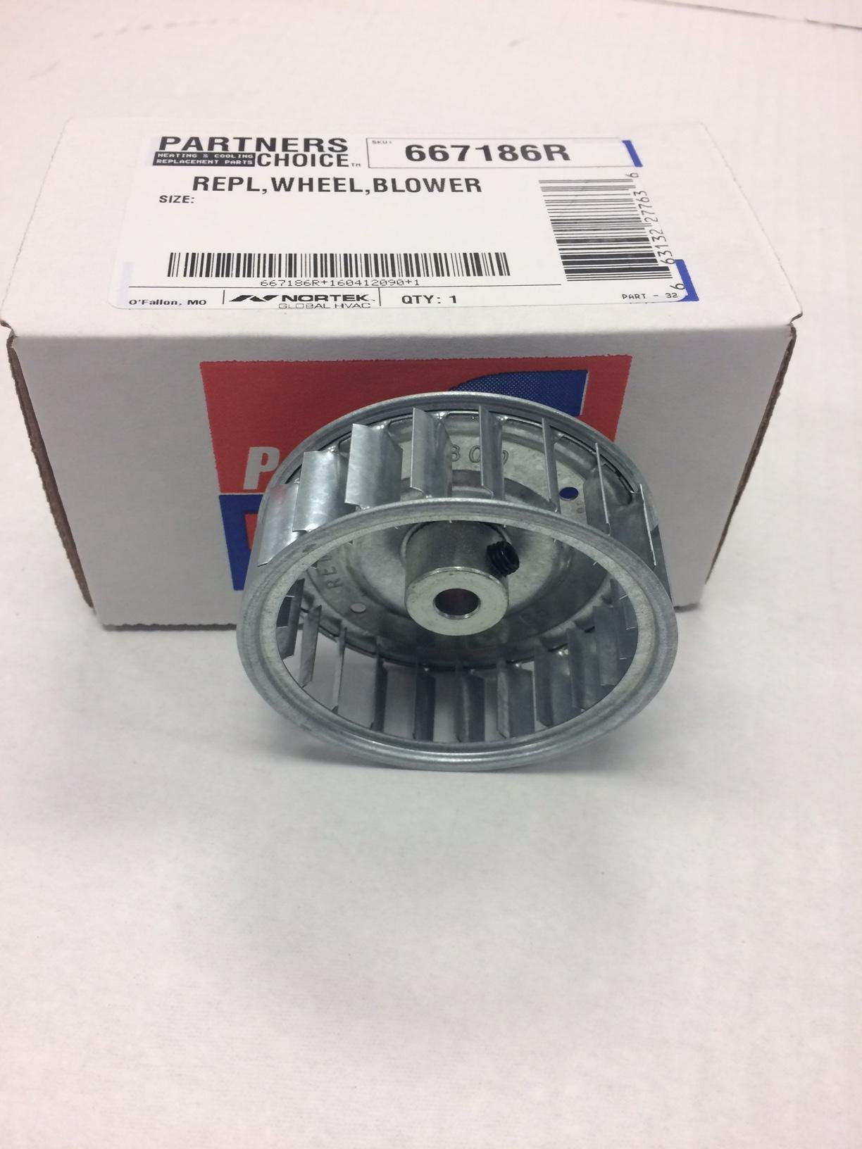 Nordyne, Inc. Parts 667186R Blower Wheel