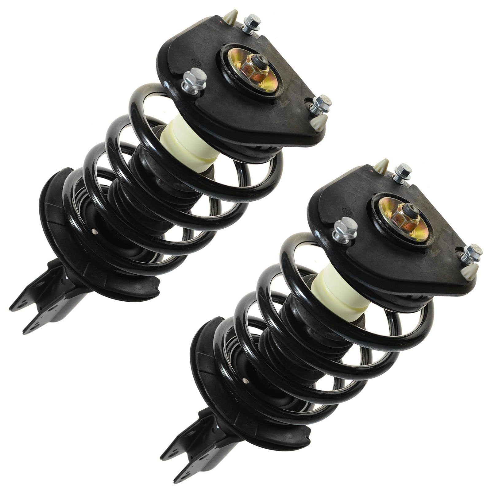 Trq Front Strut & Coil Spring Assembly Set Driver & Passenger Sides Compatible With 00-05 Buick Lesabre Cadillac Deville 01-03 O