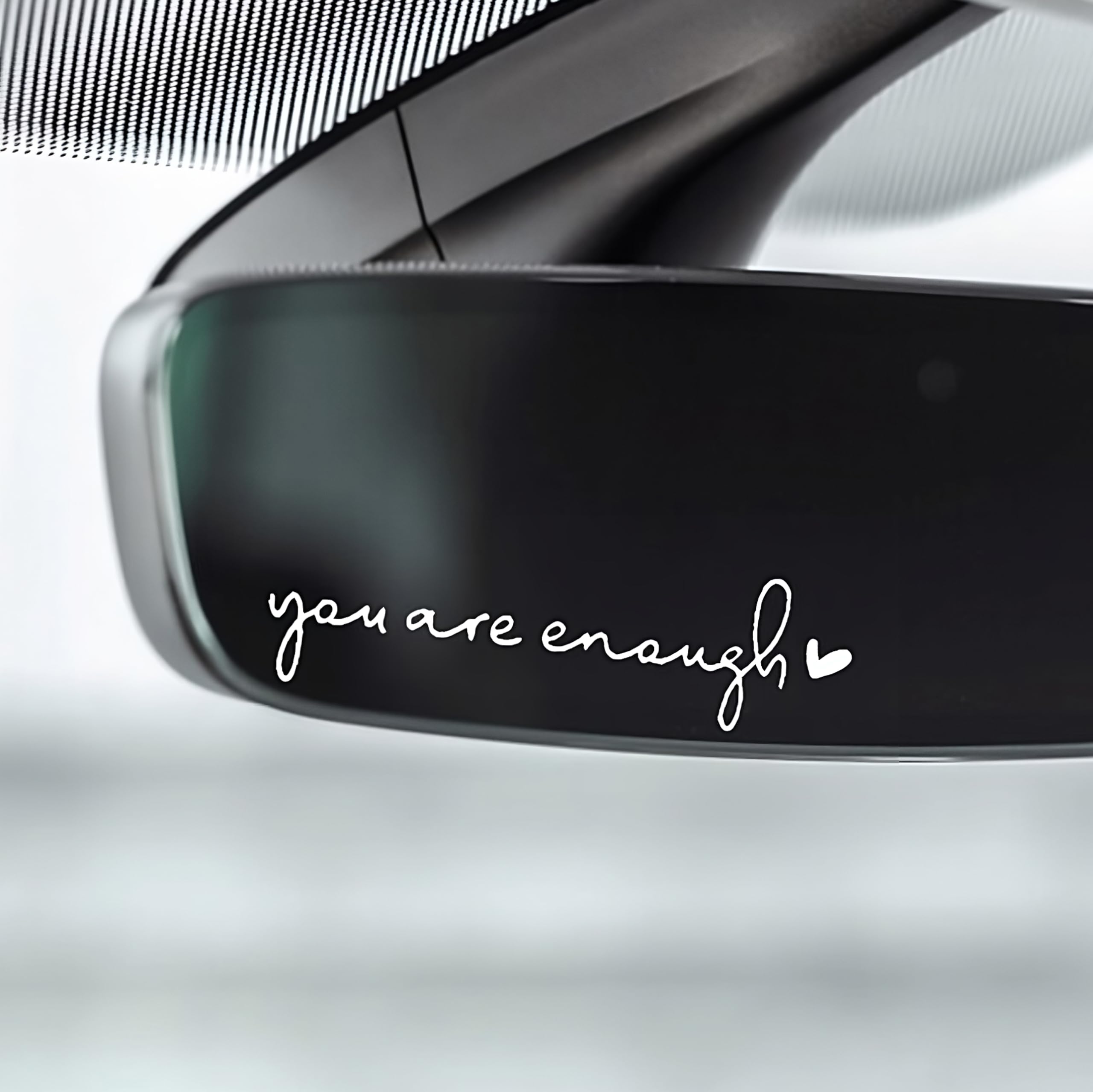 Miarita 3X Hello Beautiful Rearview Mirror Decal, Vanity Mirror Stickers, Car Decals for Women, Rear View Mirror Sticker, Car St
