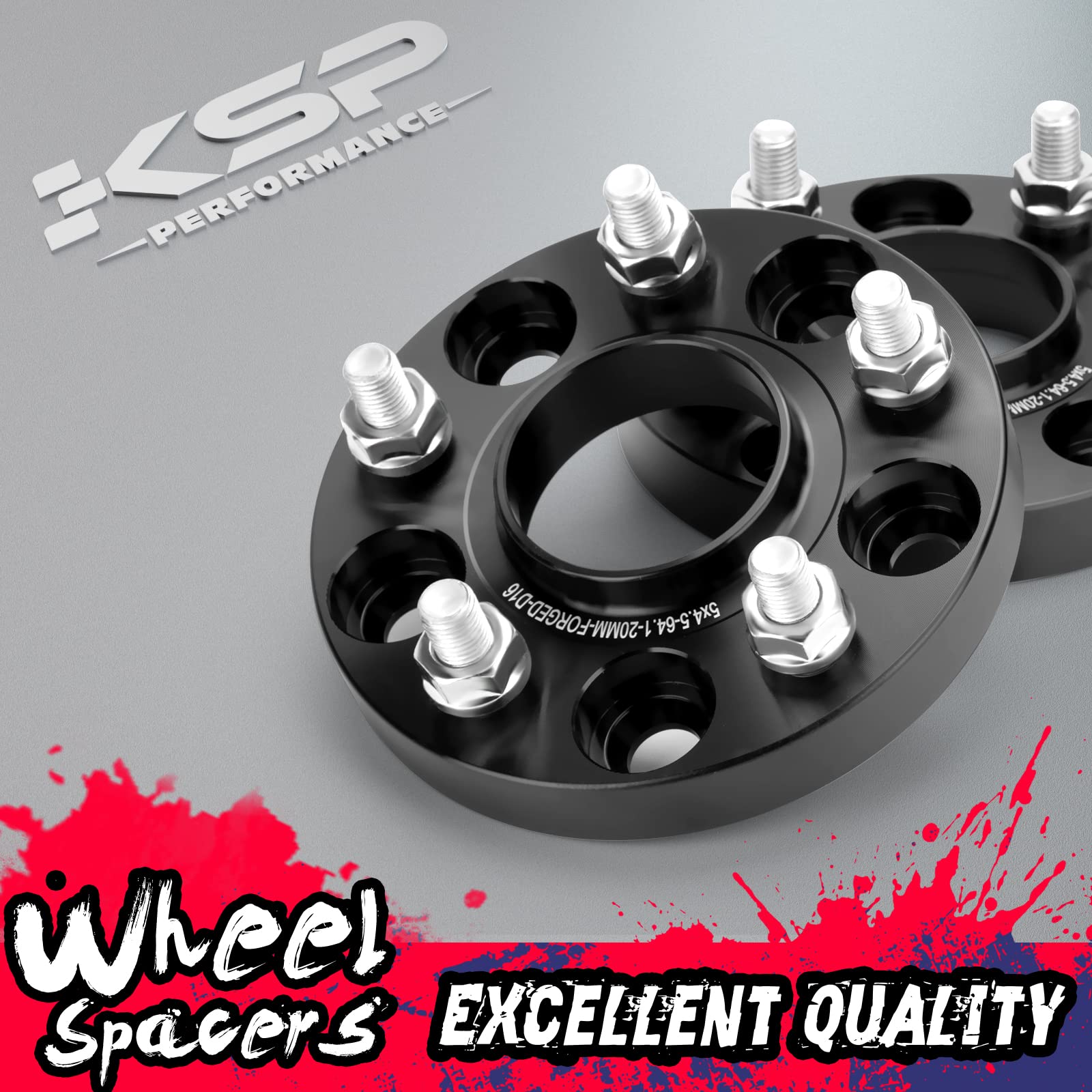 Ksp 1'' Wheel Spacers For Nissan 350Z 370Z, 4Pcs 5X4.5   Forged Spacer Fit Infinit G35 G37 Fx35, 25Mm Thick 5X114.3 Bolt Pattern