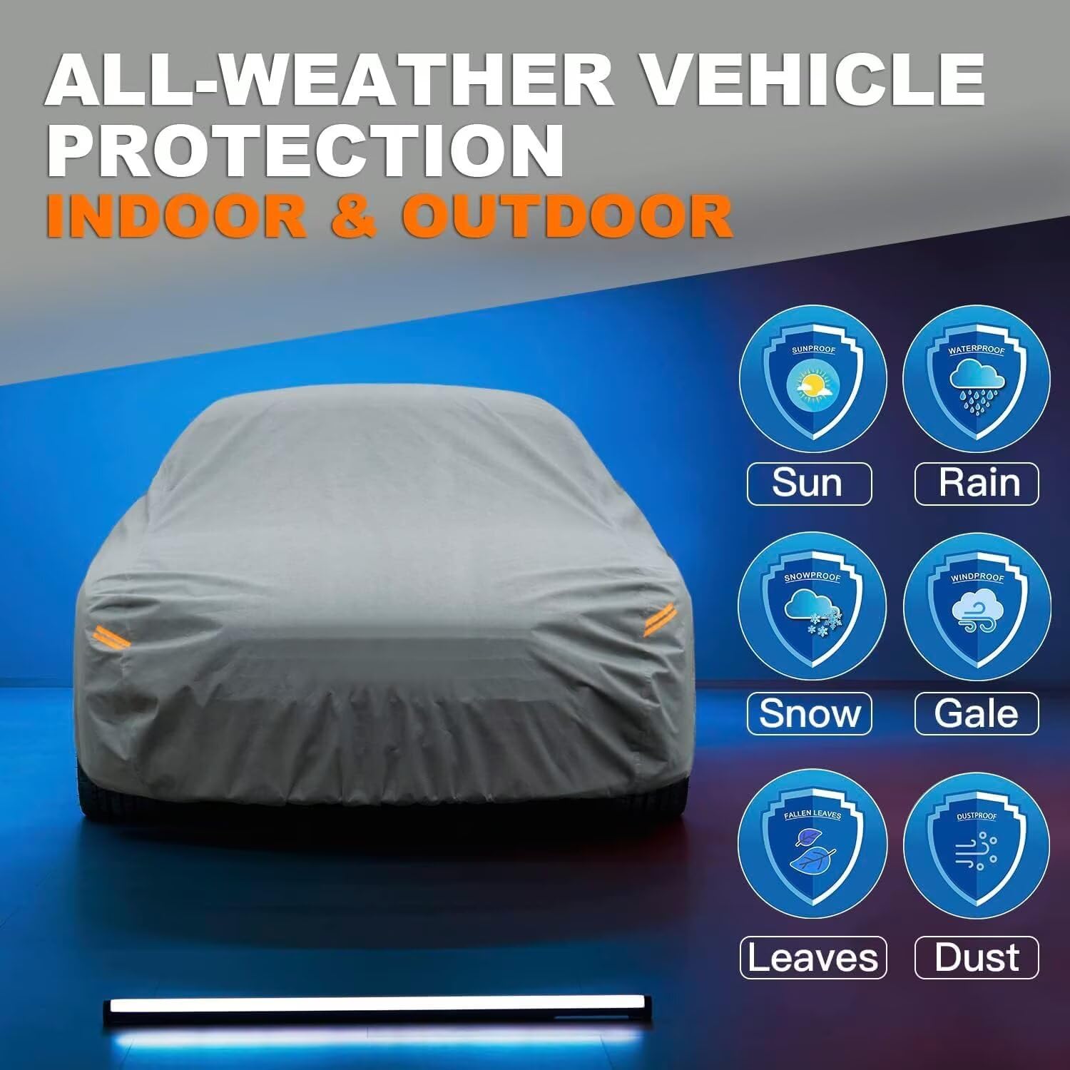 Kayme Heavy Duty Car Cover Custom Fit Maserati Granturismo Quattroporte Waterproof All Weather For Automobiles, Full Exterior Co