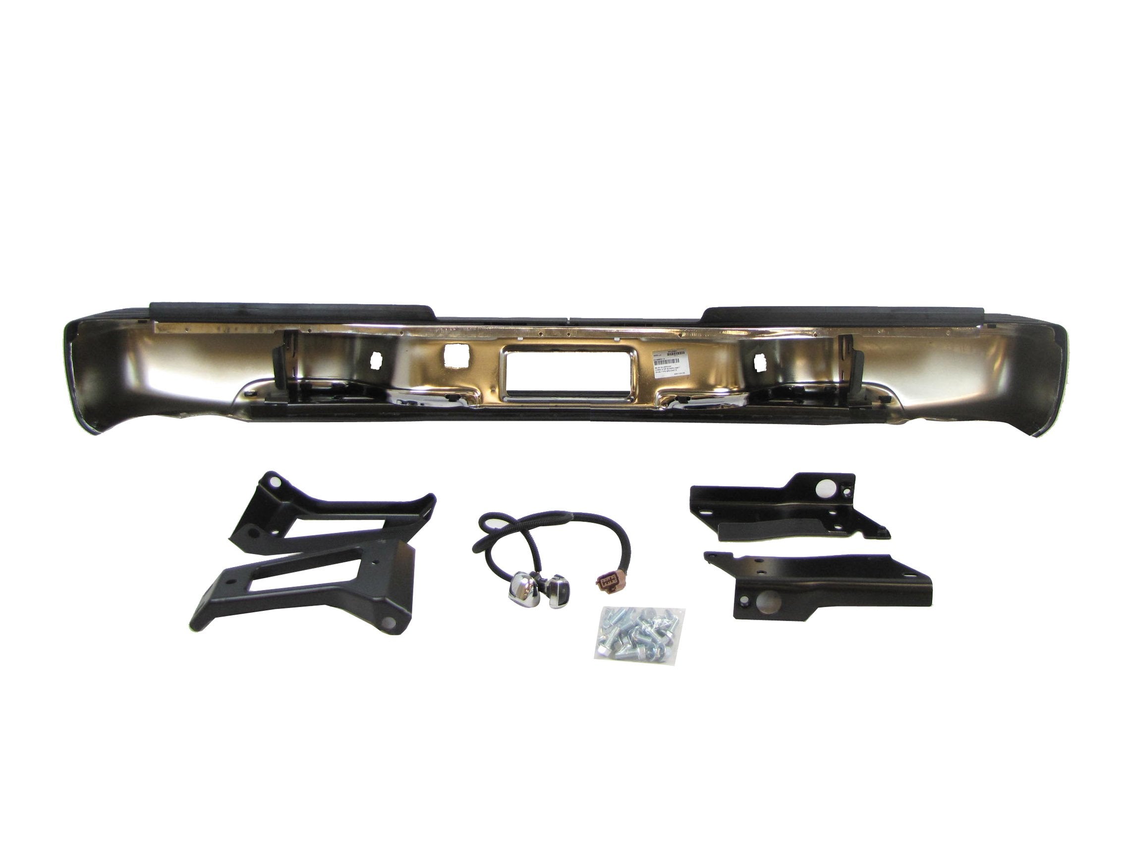 NEW AFTERMARKET PARTS Chrome Rear Step Bumper for 1999-2006 Chevy Silverado GMC Sierra 2500HD 3500 - Silver - Model 12504134