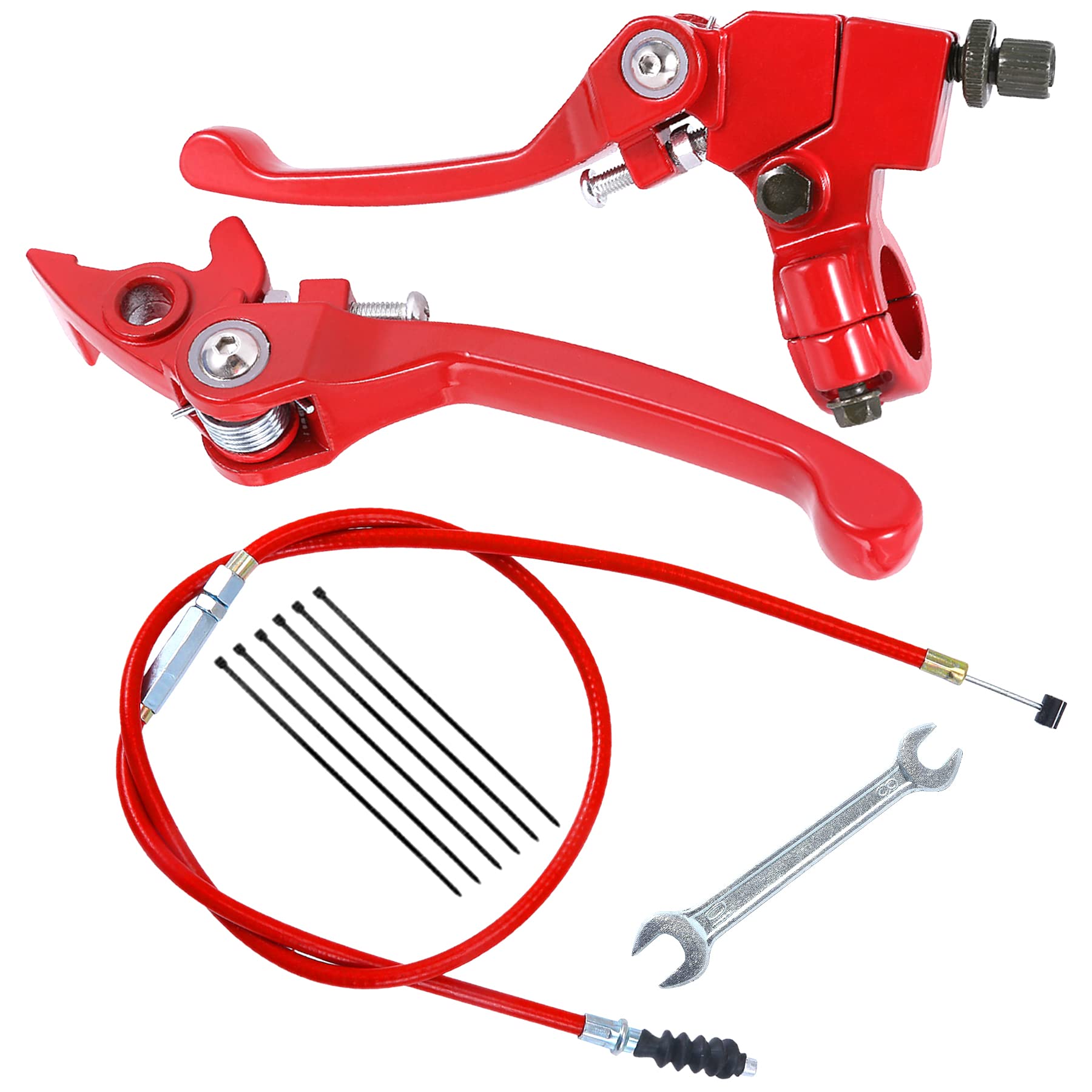 Stylemafia Folding Clutch Brake Lever with Clutch Cable Compatible with Apollo RFZ TaoTao SSR 110 125 Thumpstar 50cc 150cc 7/8 H