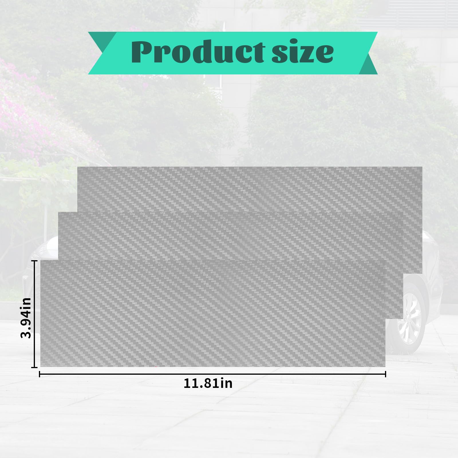 Blakaya Carbon Fiber Vinyl Wrap 11.8'' X 4'' Chevy Bowtie Emblem Wrap Kit With Spatula And Cutter 3 Pcs Universal Logo Overlay