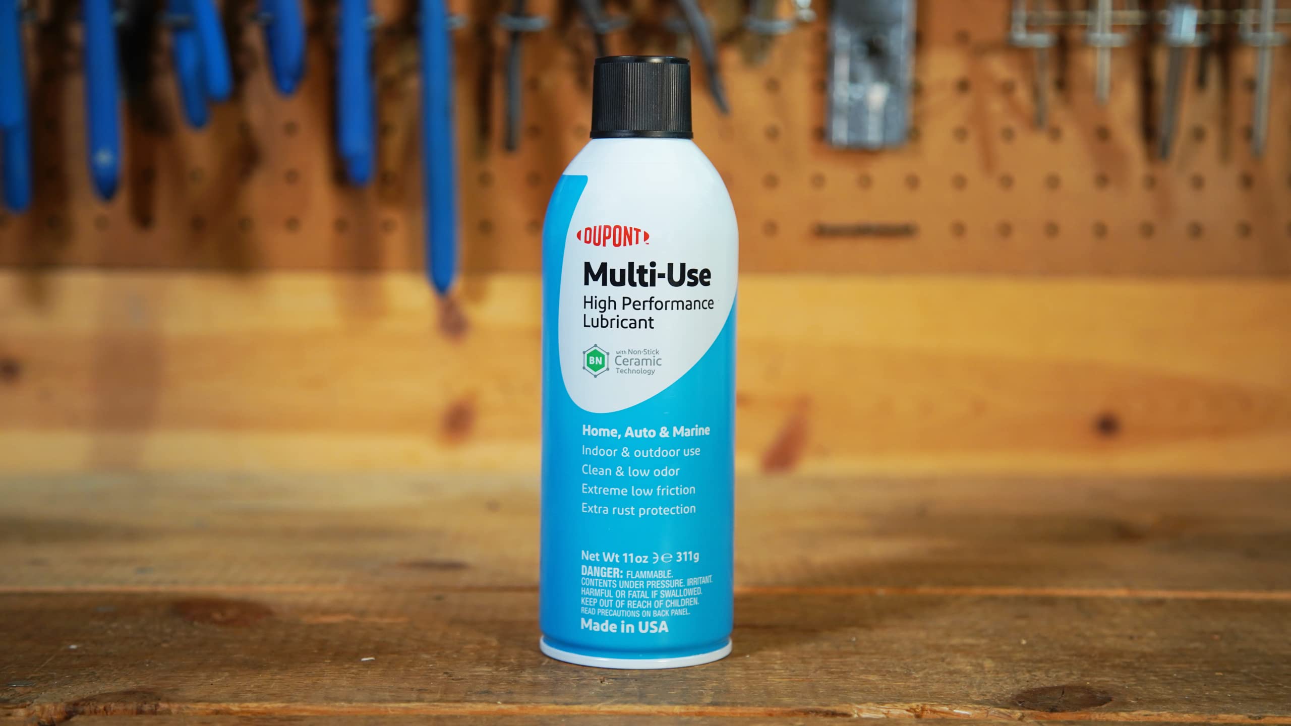 Finish Line DuPont Teflon Multi-Use Lubricant Spray, 11 Oz Aerosol, Plastic, No Color, Model D00116601