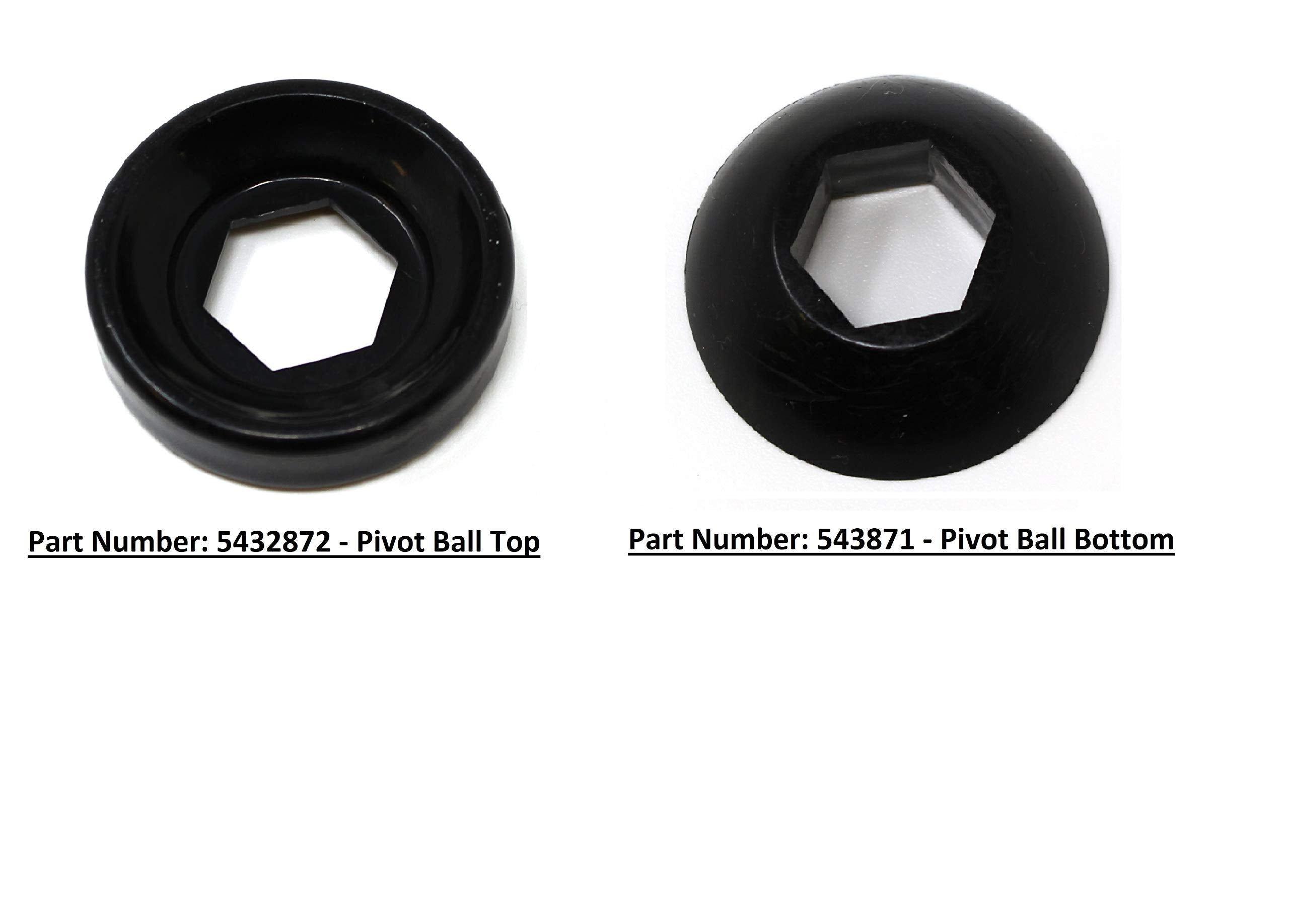 Aftermarket Polaris Strut Shock Pivot Ball Replacement Kit - Top & Bottom Oem # 5432872 5432871 Scrambler Trail Blazer Sportsman