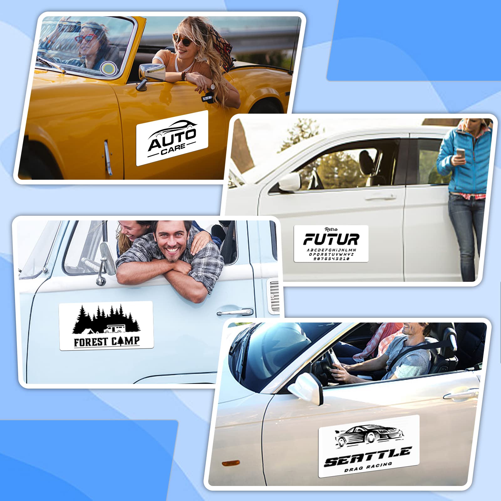 2 Pack 24    x12    Blank Car Magnets, Prevent Car Scratches & Dents, Rounded Corners Blank Car Magnet Set, Magnet for Car to Ad