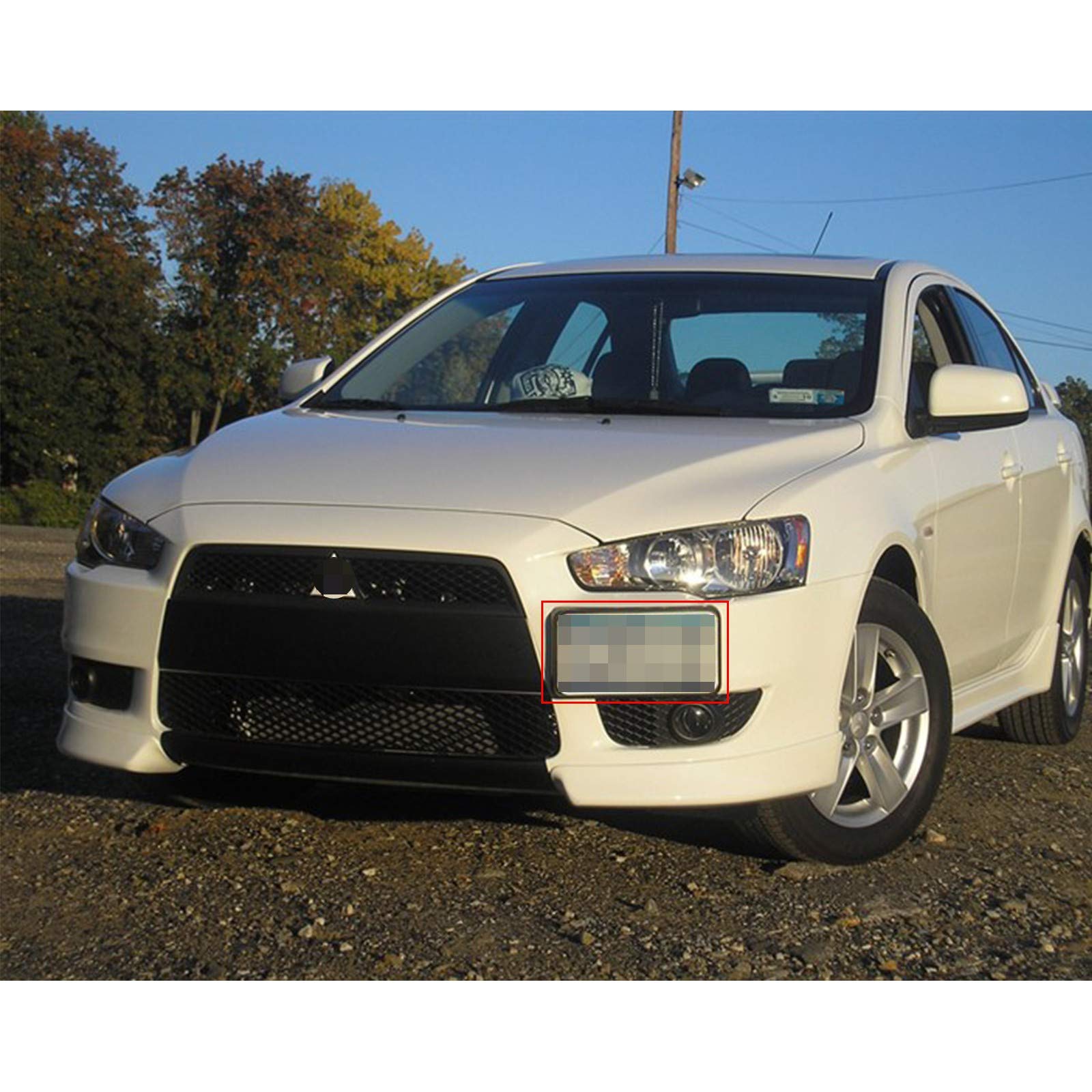 x xotic tech Tow Hook License Plate Bracket #TH95 - Black Aluminum for Mitsubishi Lancer Evolution Evo X