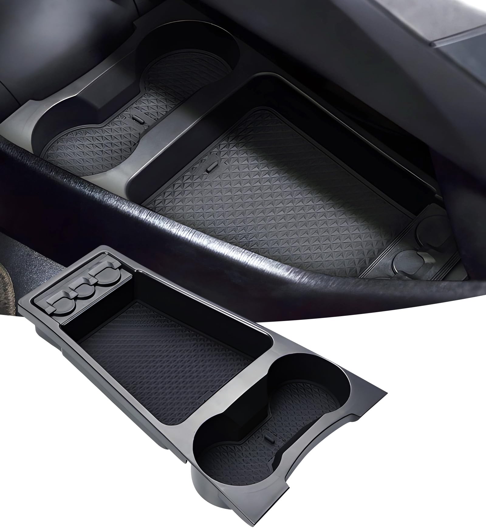 KATORN Center Console Organizer Lower Tray for Toyota Prius 30 2015 2014 2013 2012 (Not Fit Prius V), Durable ABS Plastic Under 