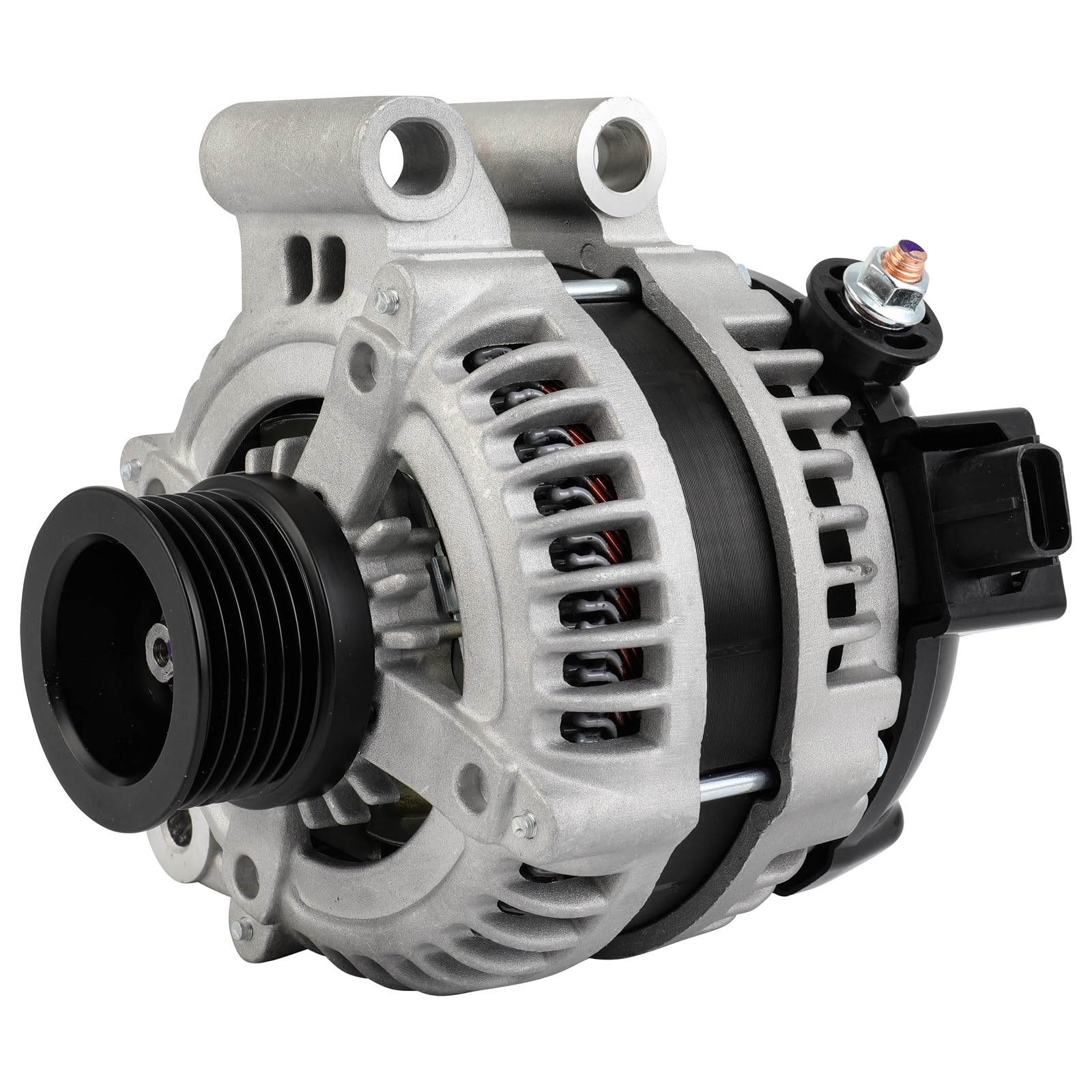 SCITOO Alternator Fits for Land Rover for LR3 4.0L 2005-2008 12V 150Amp CW 6 Groove Pulley High Output Alternator 1042103700 112