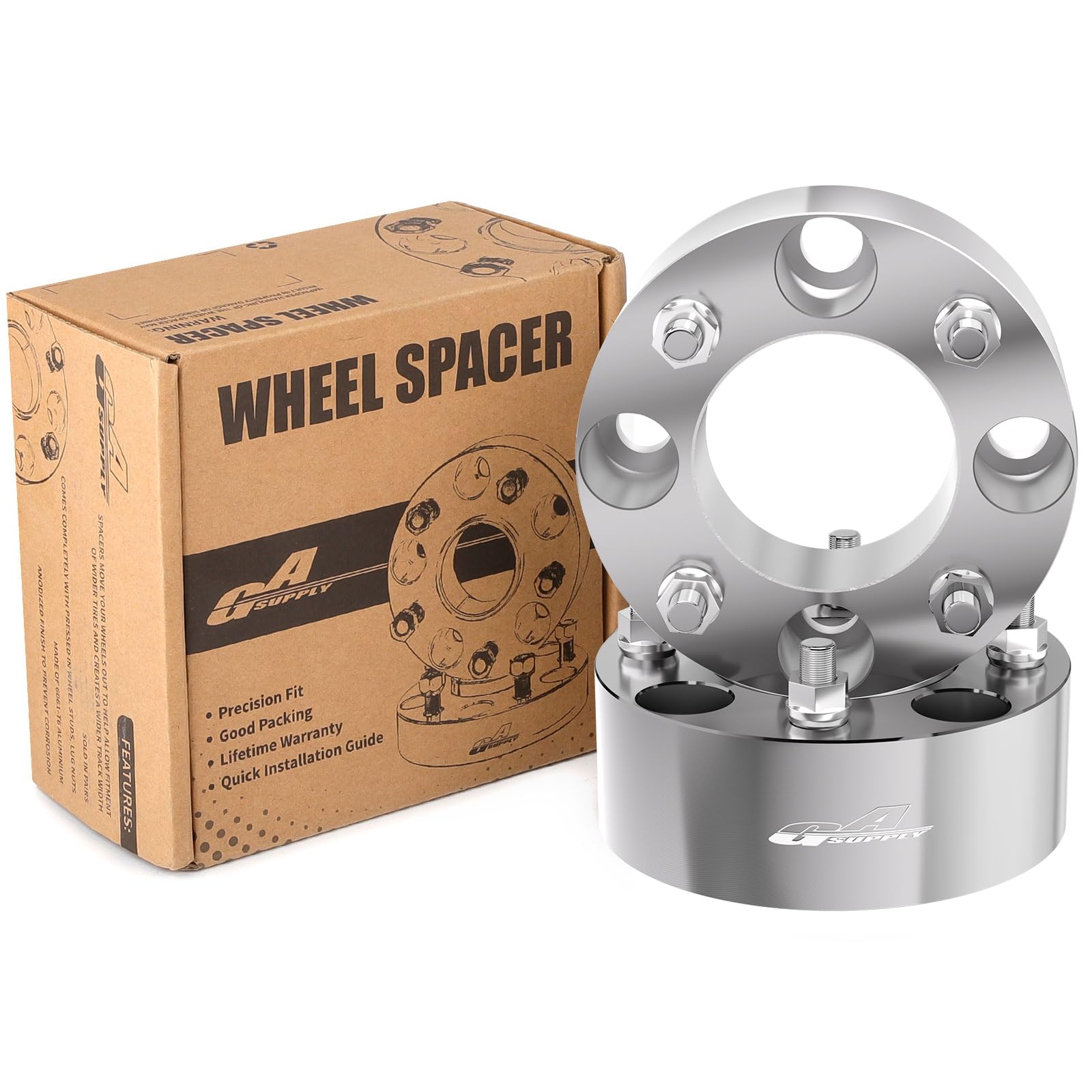 Gasupply 4X110 Wheel Spacers 2 Inch, Atv Wheel Spacers Adapters 74Mm Hub Bore With 10  1.25 Studs, Compatible With Honda, Suzuki