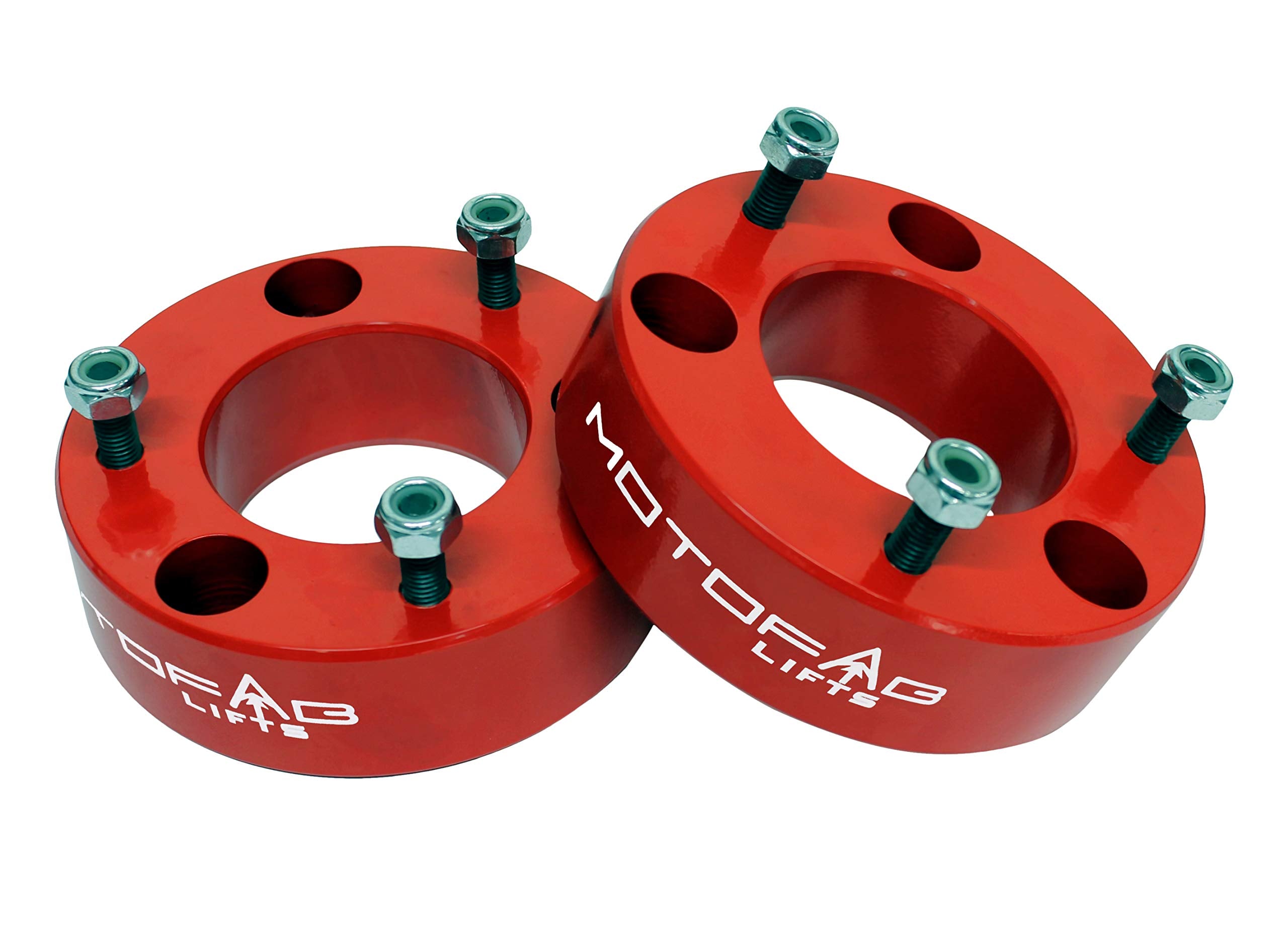 Motofablifts F150-2.5Red - 2.5'' Front Leveling Lift Kit That Fits F150 2.5''