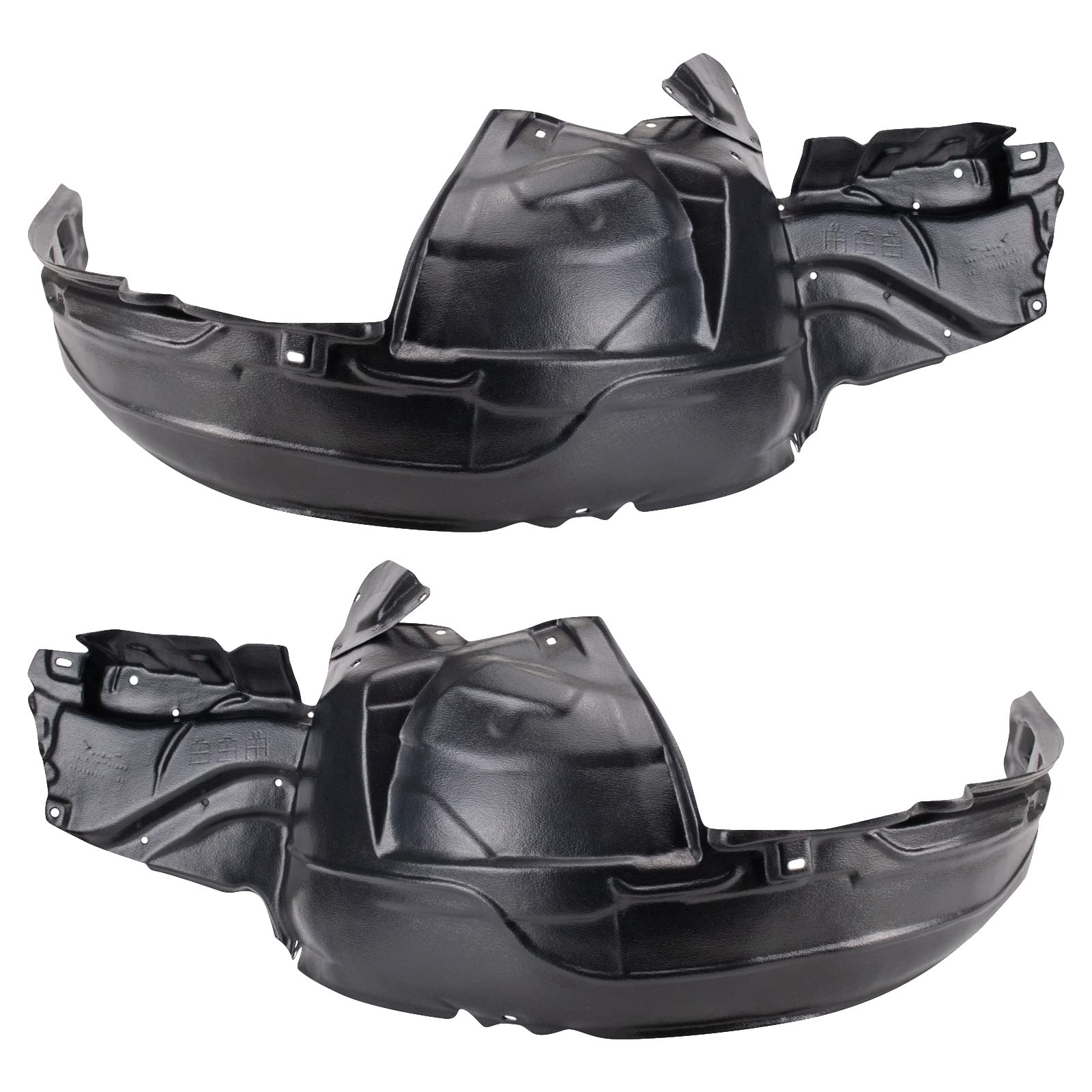 Trq Inner Fender Liner Set Compatible With 2002-2003 Subaru Impreza Su1248107 Su1249107