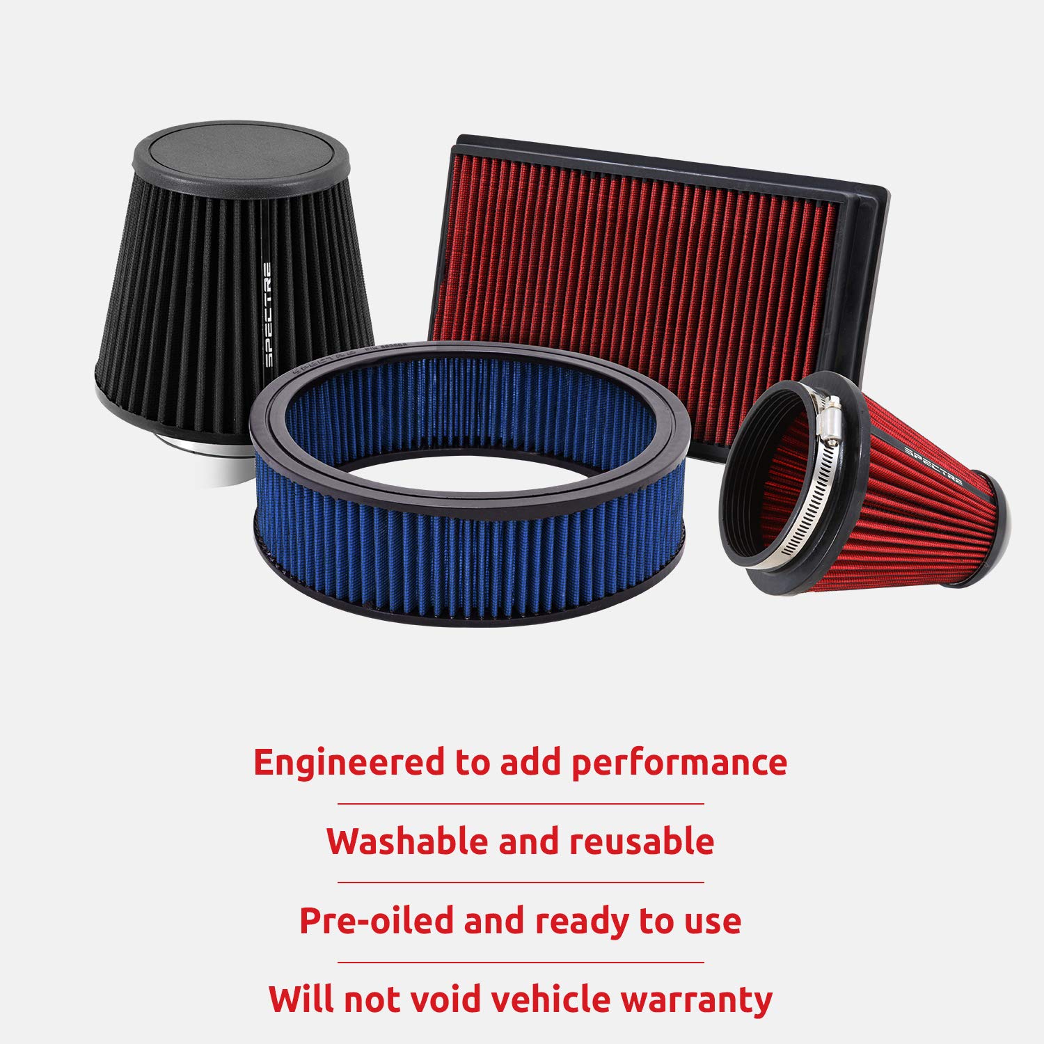 Spectre Performance (4806) 6-3/8' X 2-1/2' Air Filter