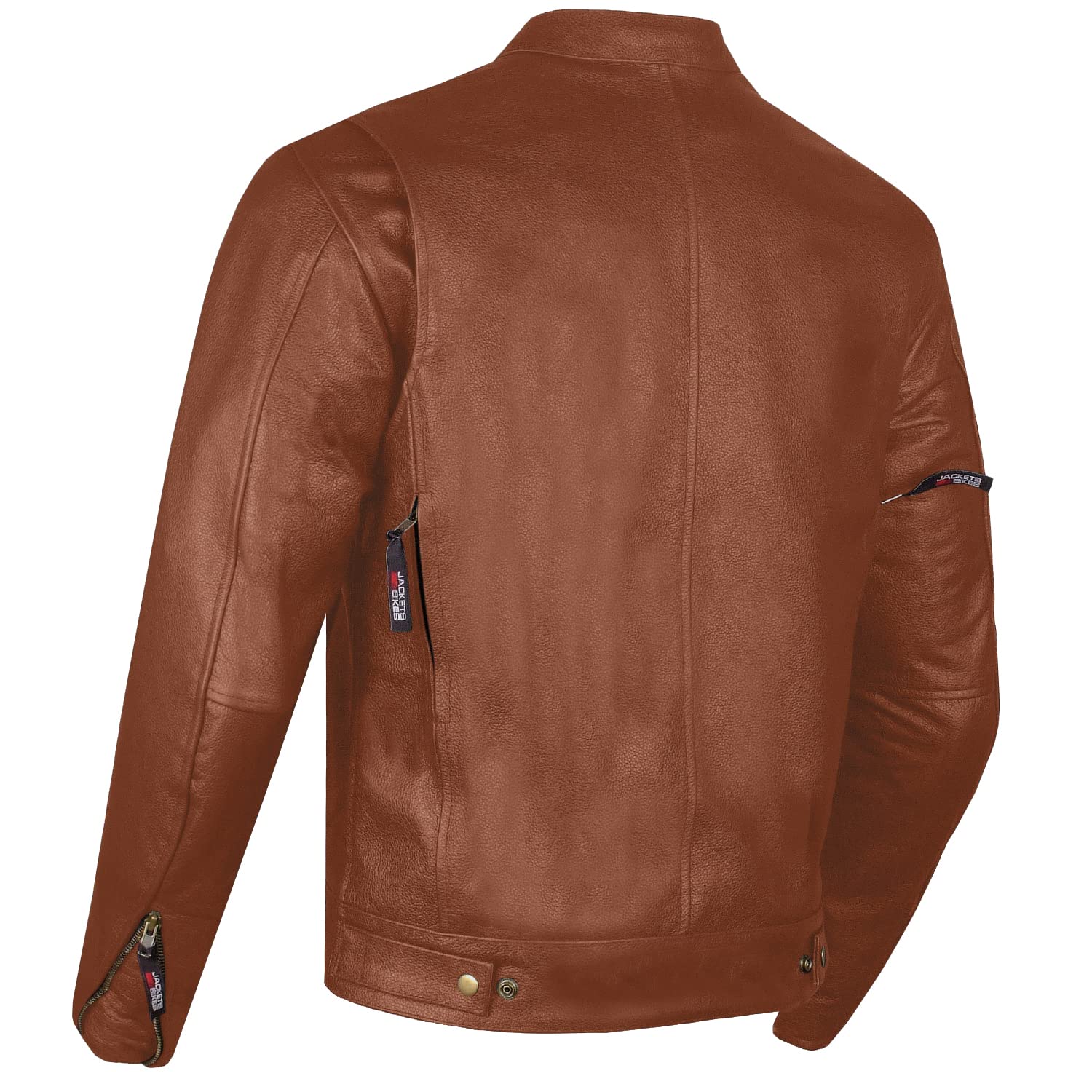 Men'S Commuter Premium Natural Buffalo Leather Motorcycle Jacket Ce Armor Conceal Carry Gun Pockets Cruiser Biker Tan M